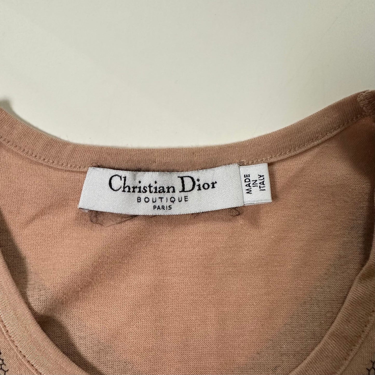CHRISTIAN DIOR Spring Summer 2006 Lace Print Denim Docking Mini Dress