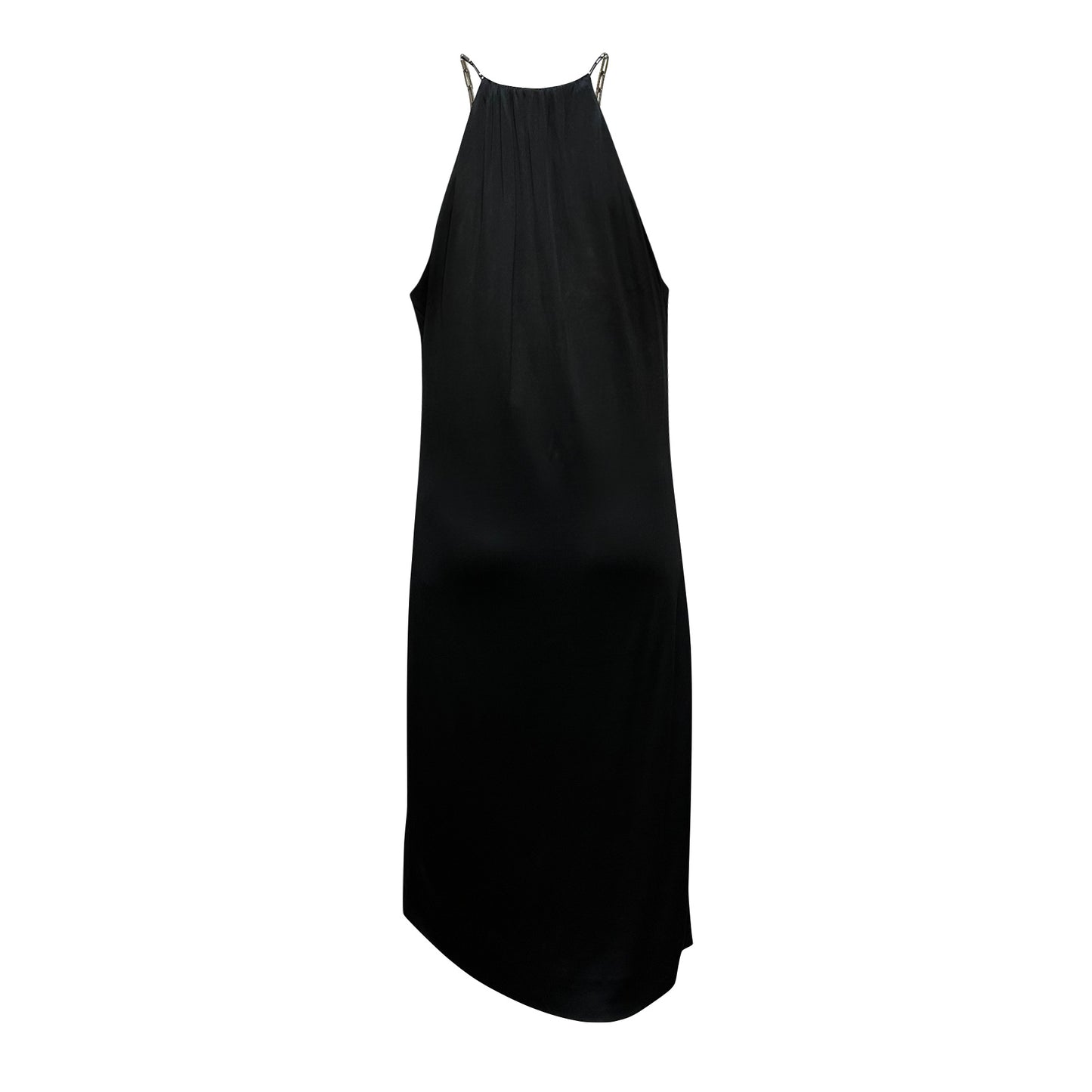 GUCCI Spring Summer 2000 Plunging Neckline Halter Chain Midi Dress
