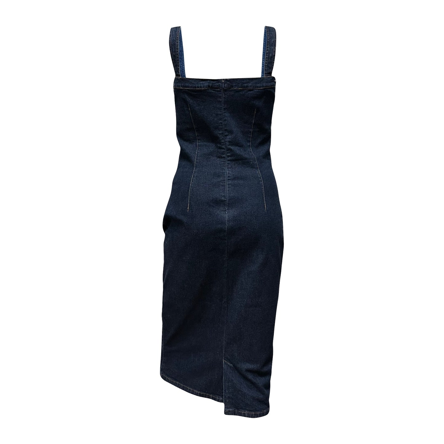 D&G Fall Winter 2000 Denim Midi Dress