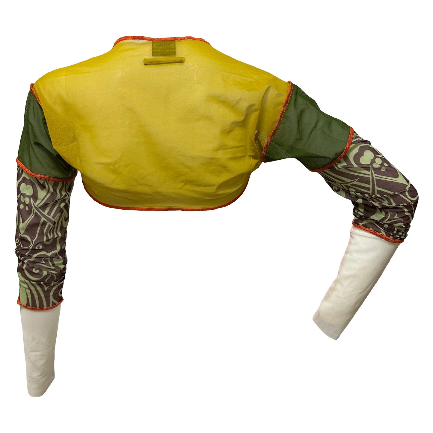 JEAN PAUL GAULTIER Spring Summer 1996 Cyberbaba Mesh Cropped Cardigan