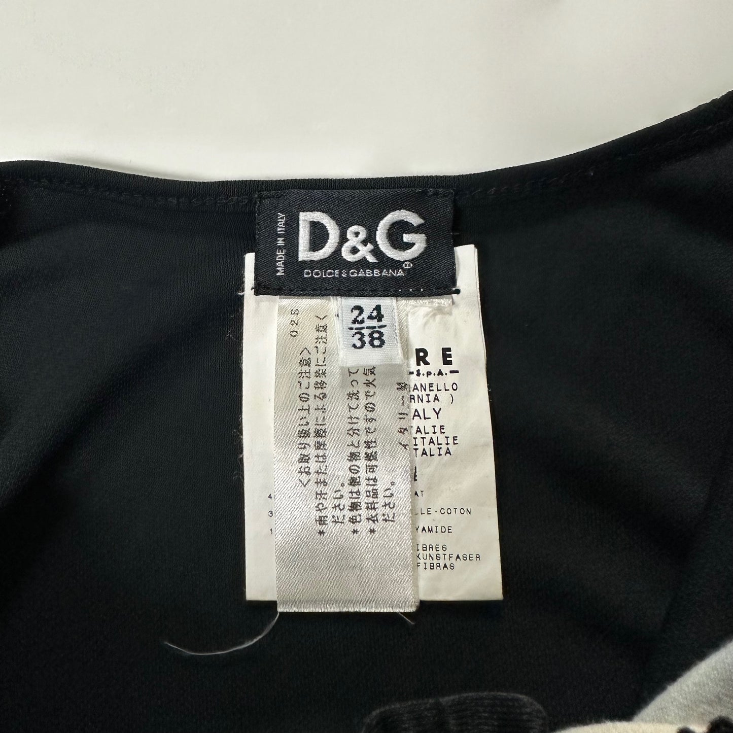 D&G Spring Summer 2002 Graphic Print Backless Midi Dress