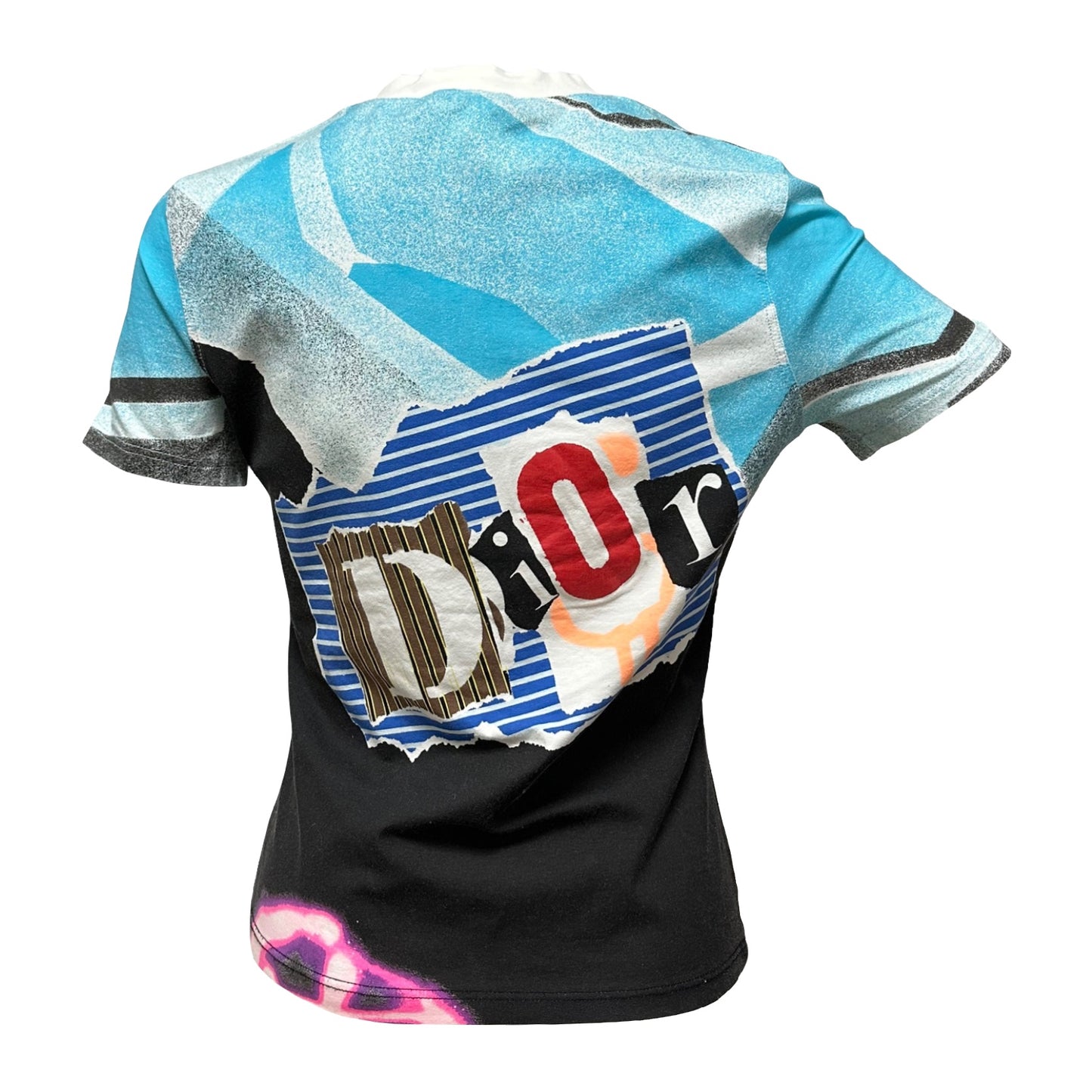 CHRISTIAN DIOR Spring Summer 2003 Graffiti Print T-Shirt