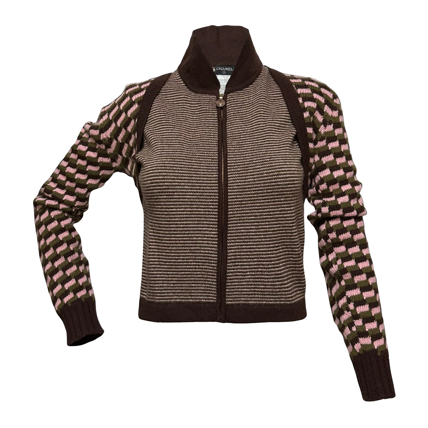 CHANEL Knit Cropped Cardigan and Vest Set