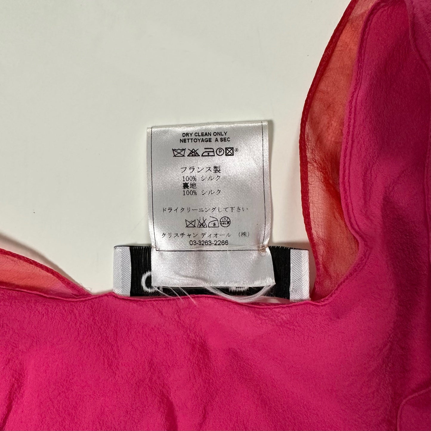 CHRISTIAN DIOR Spring Summer 2003 Tie-Dye Sheer Side Slit Blouse