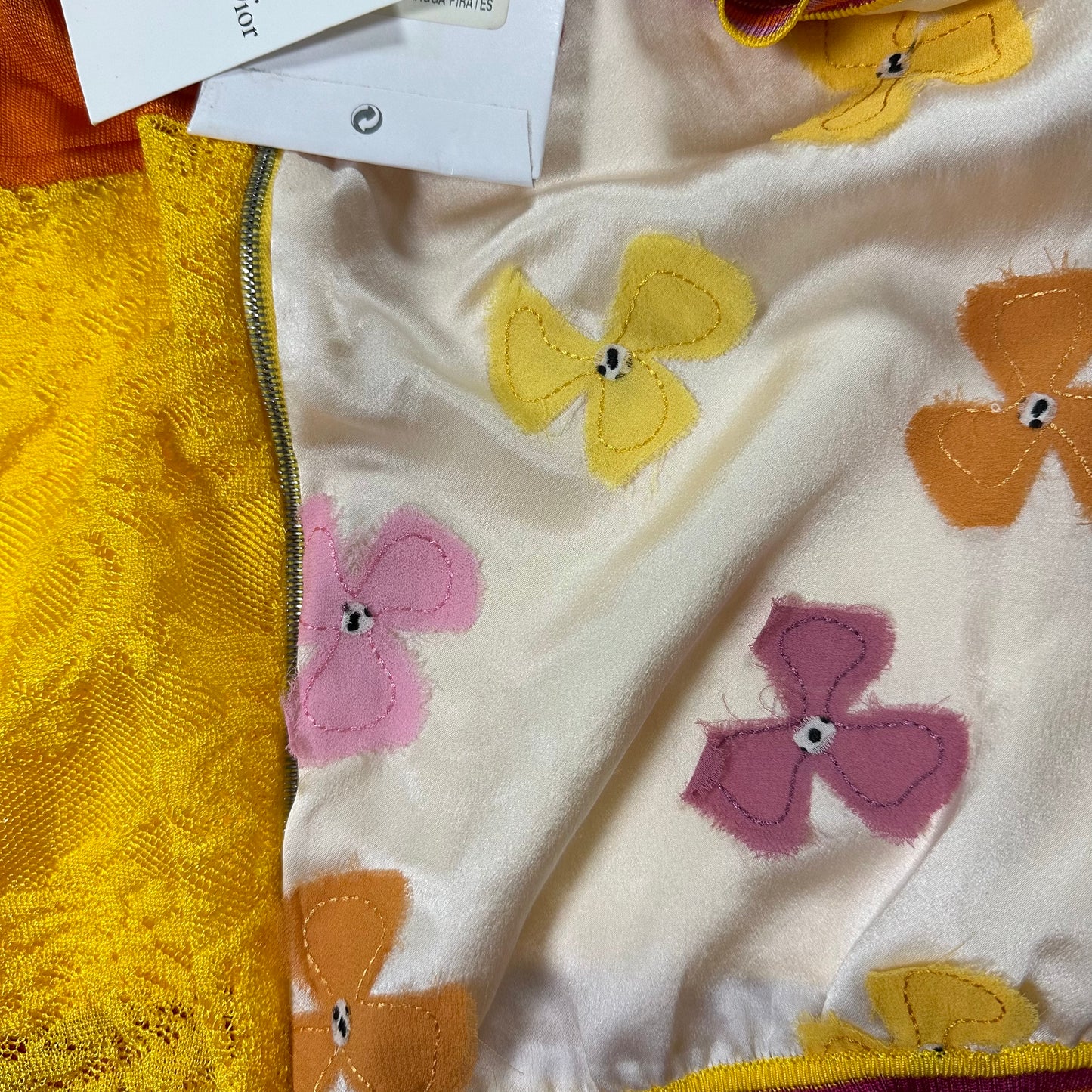 CHRISTIAN DIOR Spring Summer 2004 Flower Patchwork Lace Vest