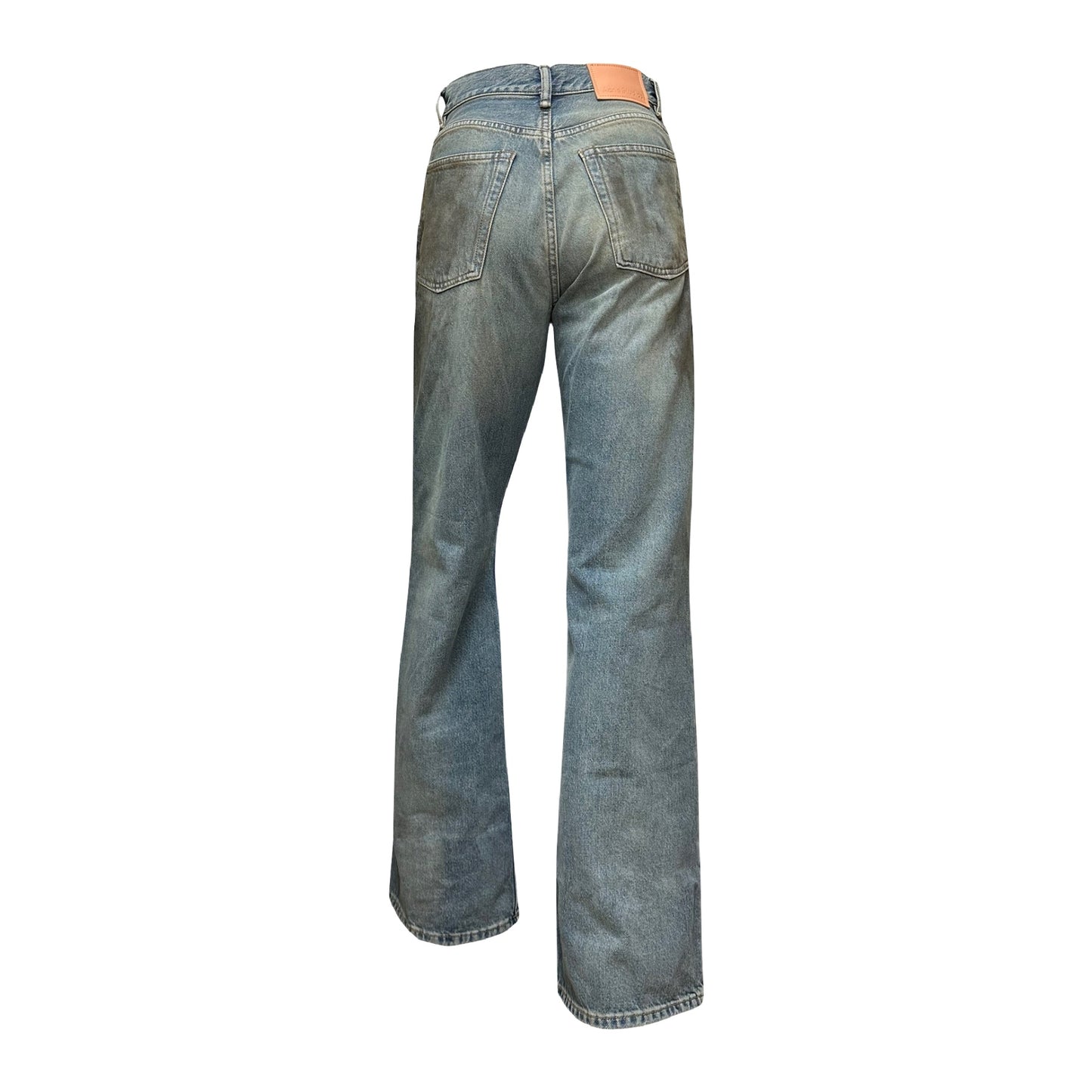 ACNE STUDIOS Fall Winter 2023 Ripped Detailing Wide Leg Jeans