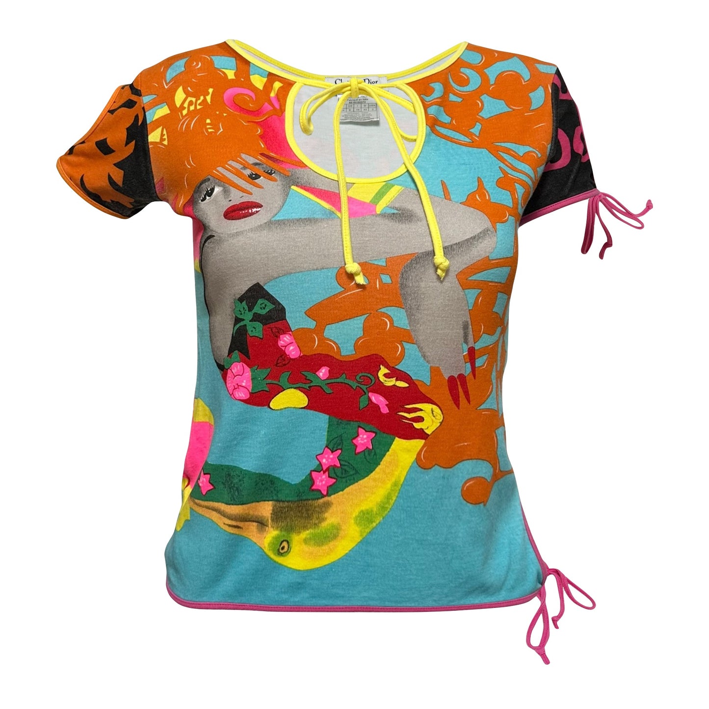CHRISTIAN DIOR Spring Summer 2005 Graphic Print T-Shirt