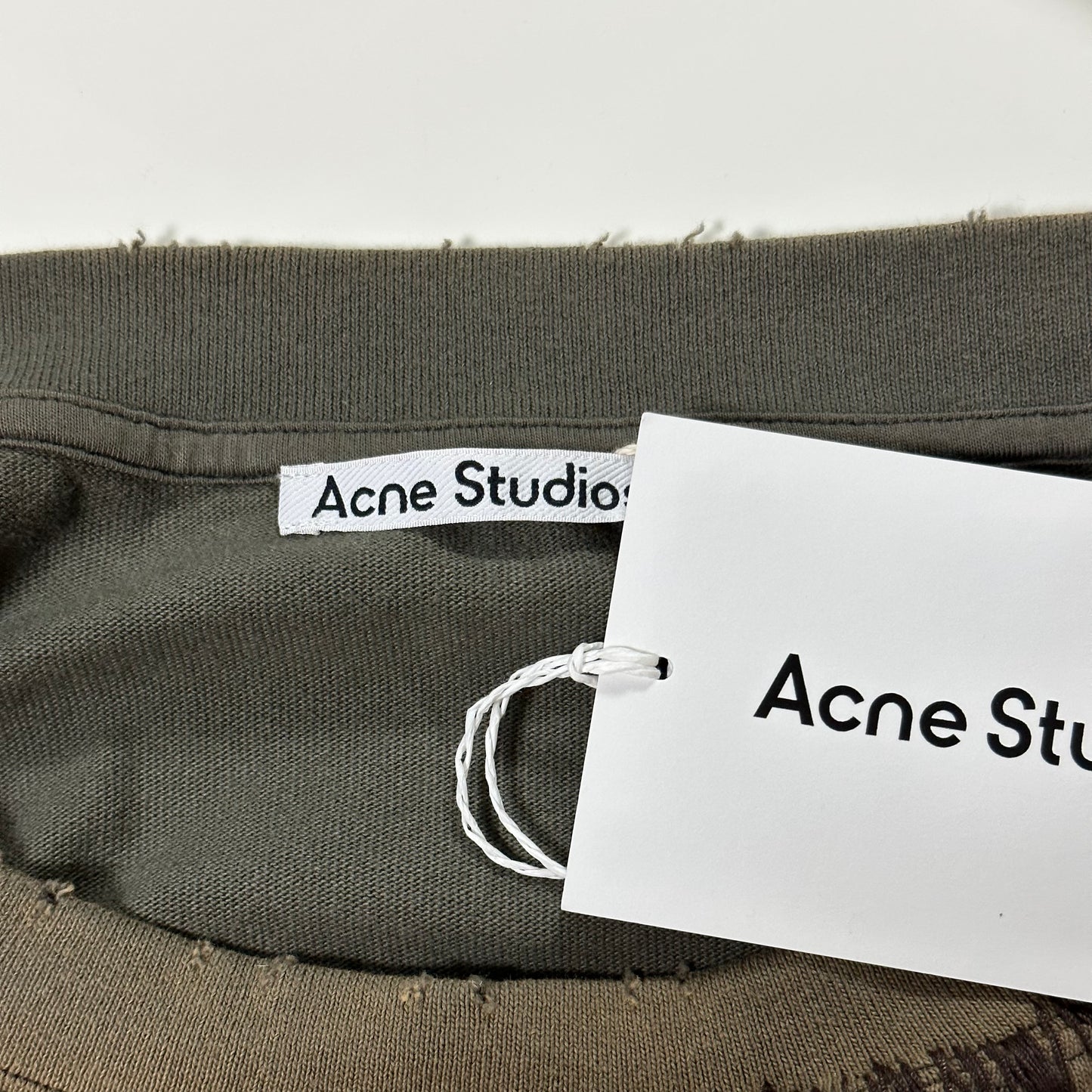 ACNE STUDIOS Fall Winter 2022 Distressed Long Sleeve T-Shirt