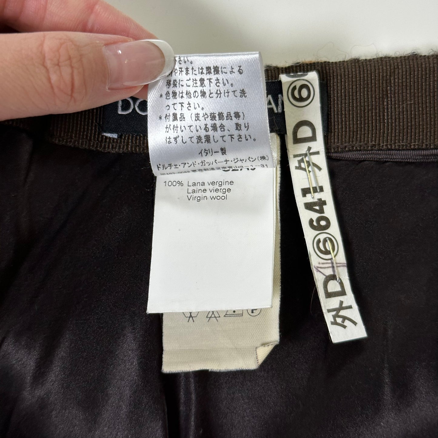 DOLCE&GABBANA Fall Winter 2002 Fringed Knit Midi Skirt