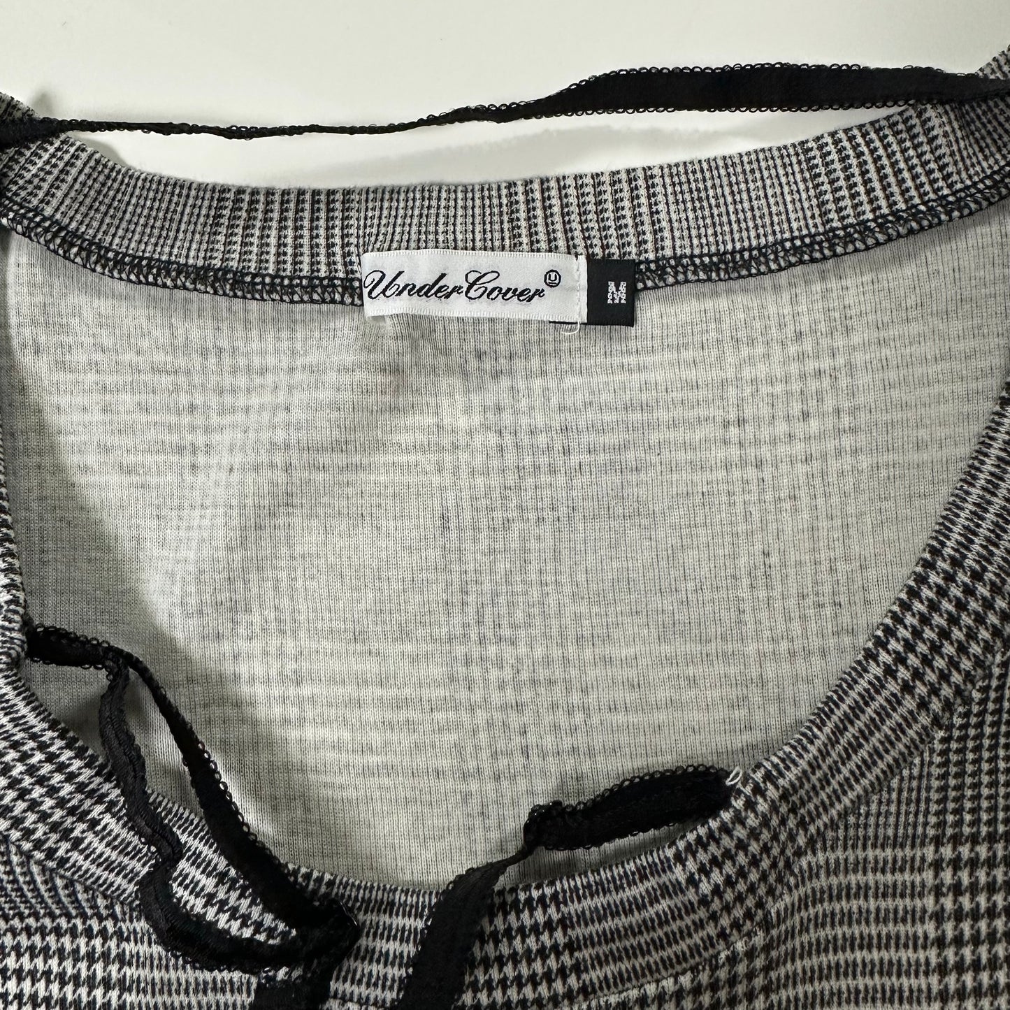 UNDERCOVER Spring Summer 2004 "Languid" Houndstooth Pattern Tank Top