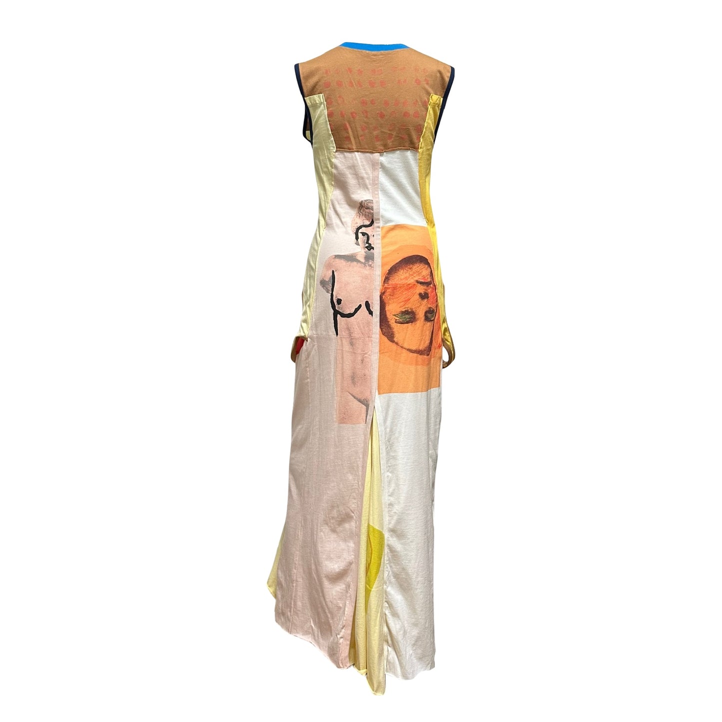 MARNI Spring Summer 2019 Graphic Print Docking Long Dress