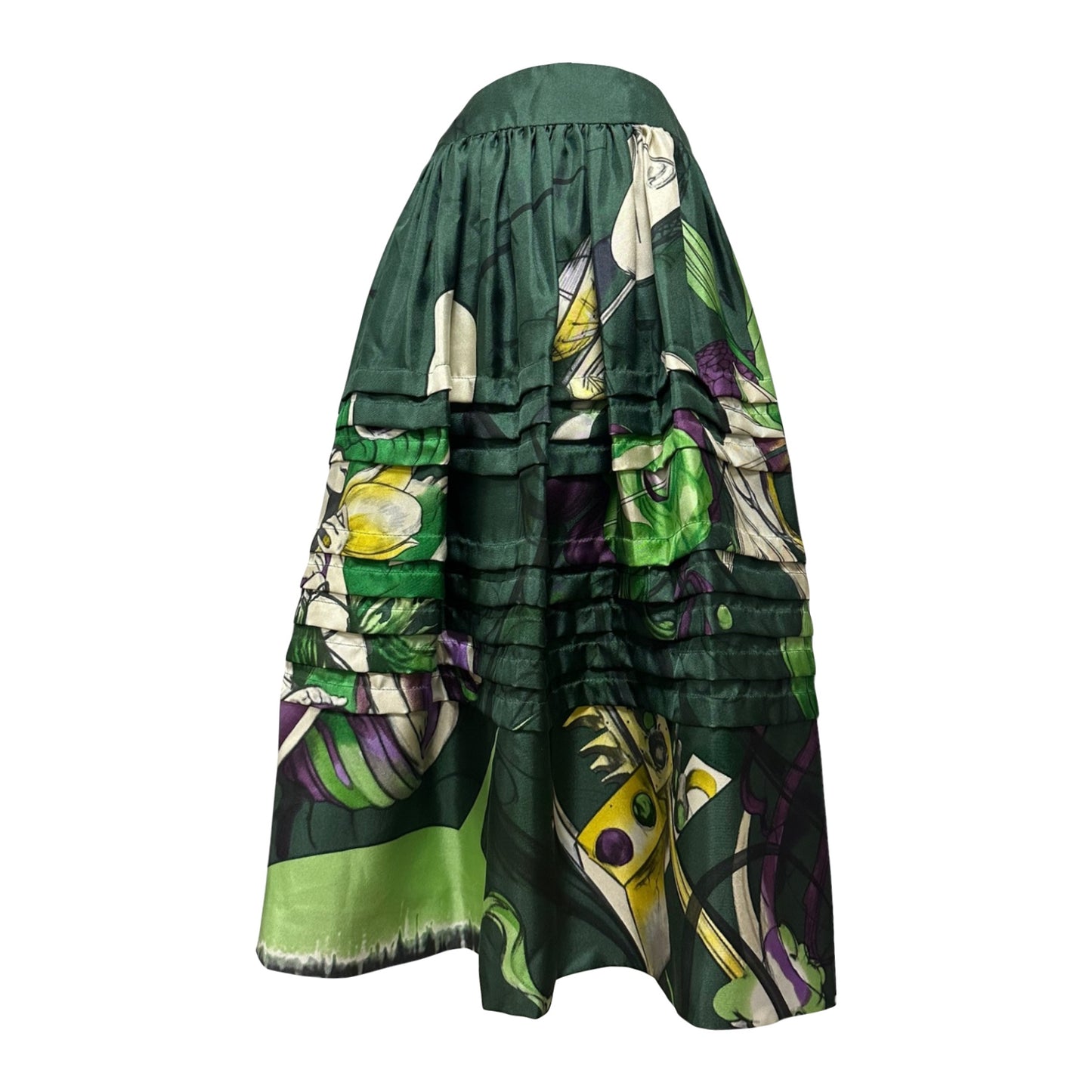 PRADA × JAMES JEAN Spring Summer 2008 "Fairy" Flared Midi Skirt