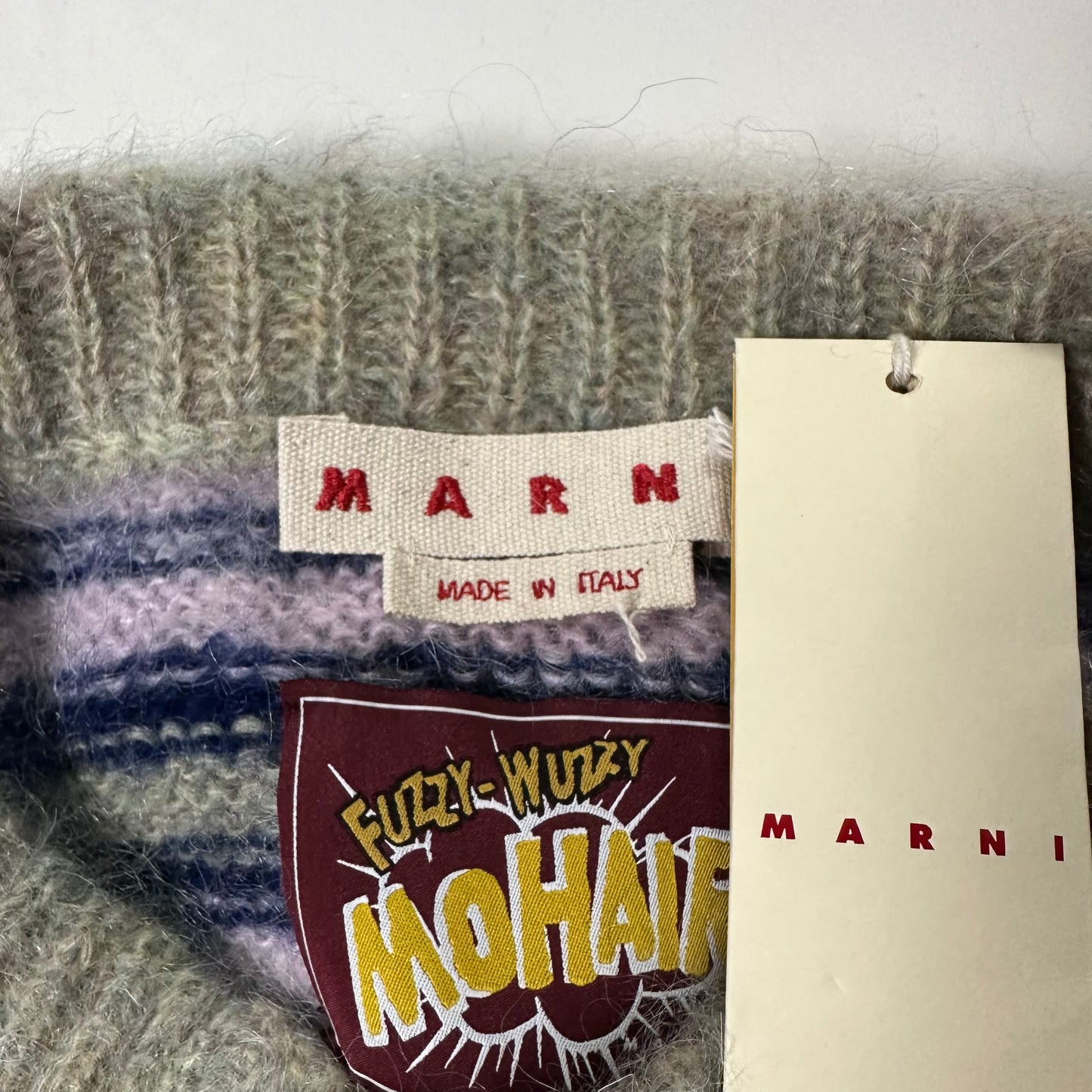 MARNI Fall Winter 2022 Knit Striped Mini Skirt