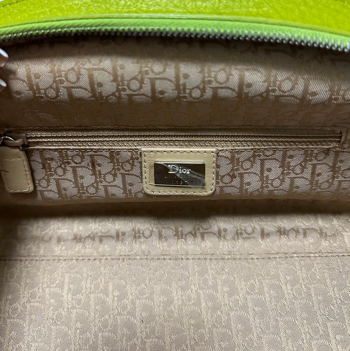 CHRISTIAN DIOR Spring Summer 2005 Floral Straw Raffia Leather Handbag