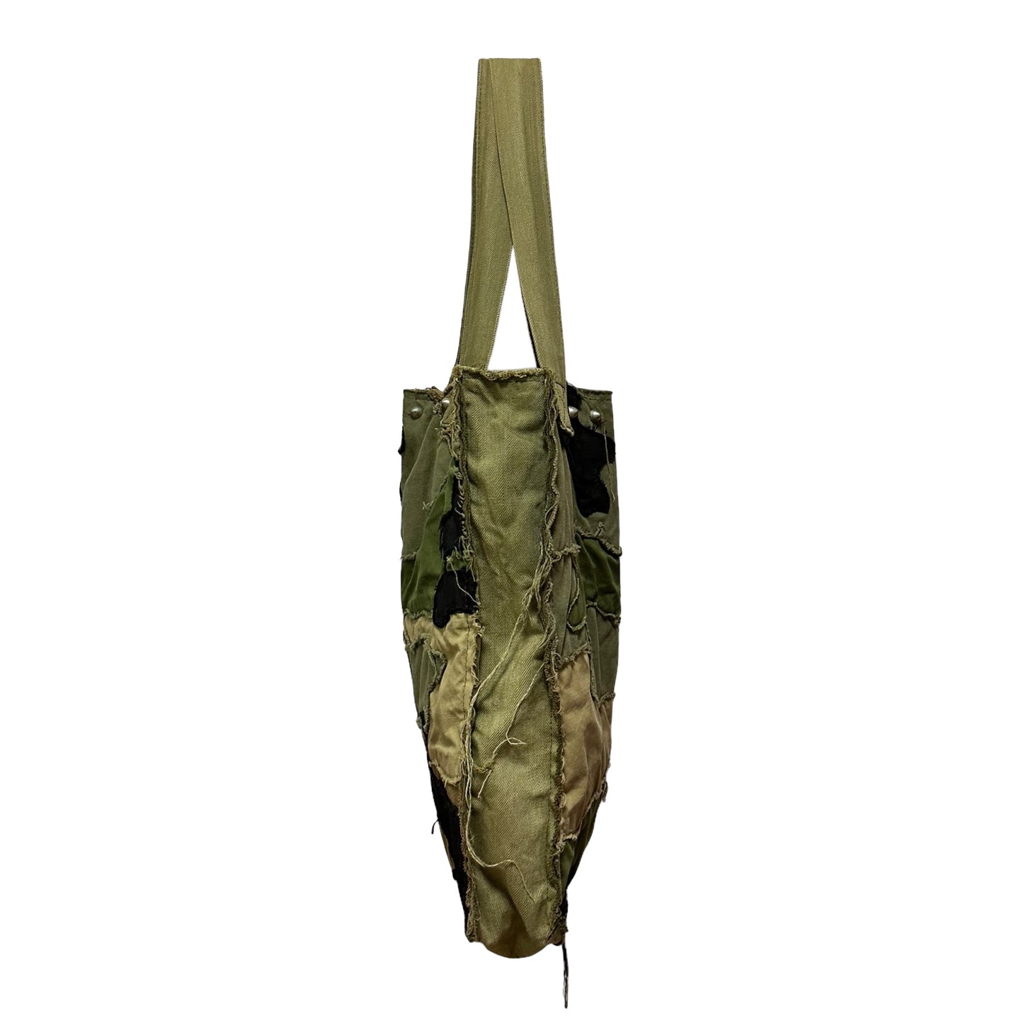JUNYA WATANABE Fall Winter 2006 Studs Camouflage Patchwork Tote Bag