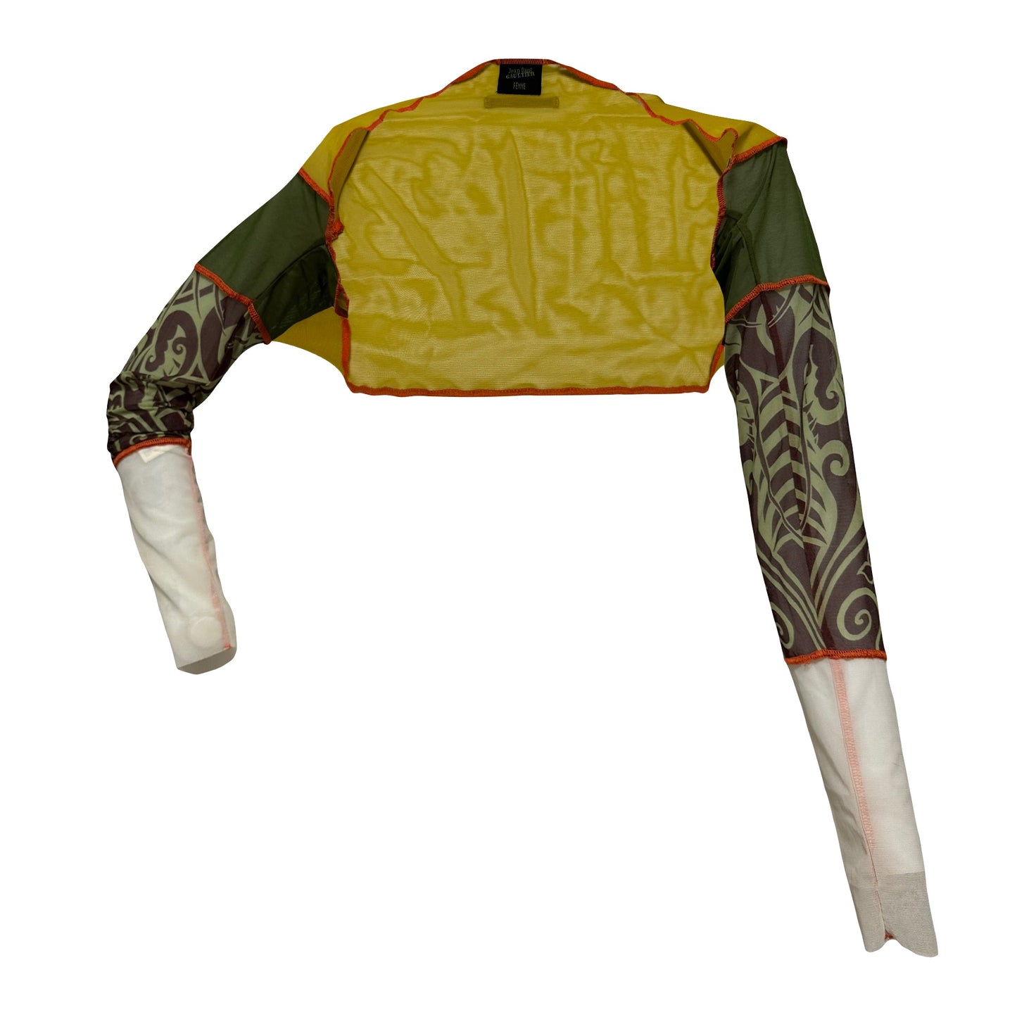 JEAN PAUL GAULTIER Spring Summer 1996 Cyberbaba Mesh Cropped Cardigan