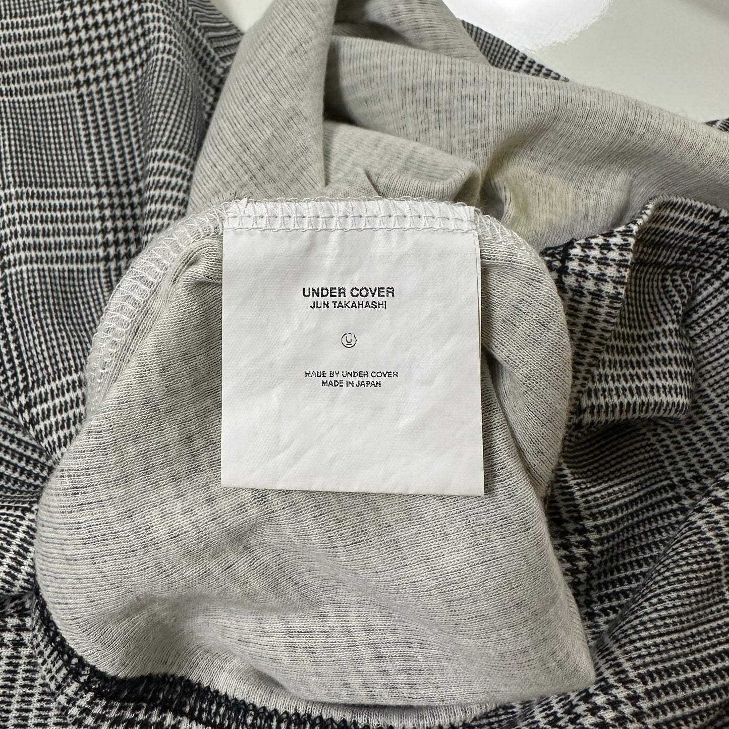 UNDERCOVER Spring Summer 2004 "Languid" Houndstooth Pattern Tank Top