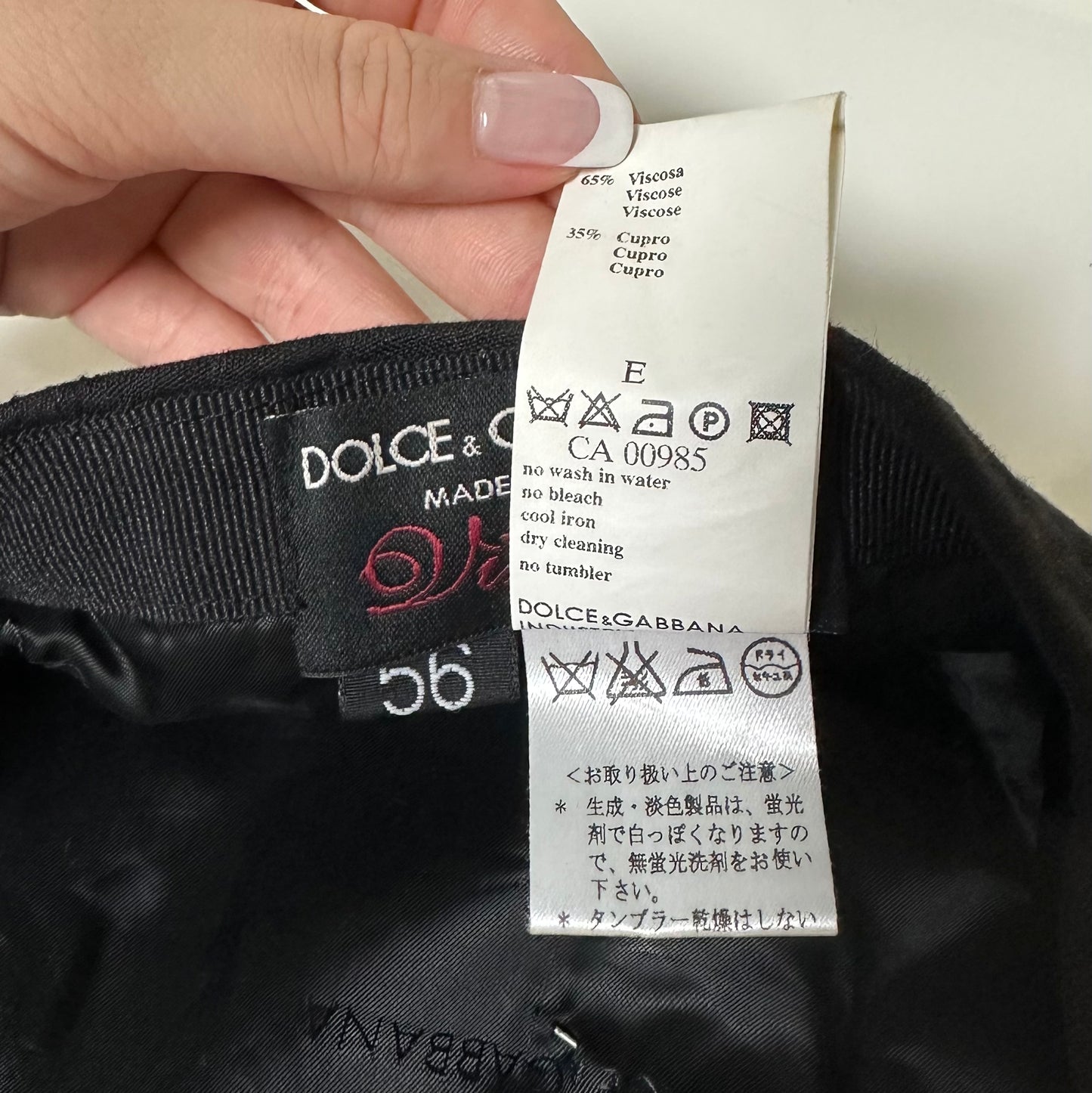DOLCE&GABBANA Spring Summer 2003 Pin Badge Casquette