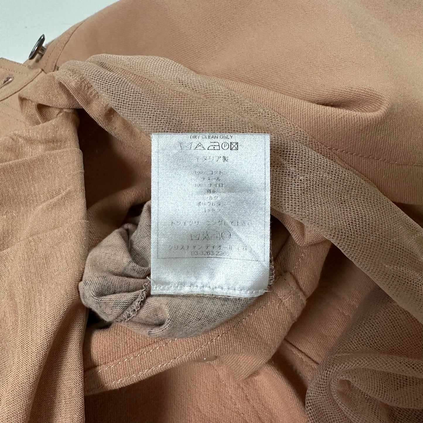 CHRISTIAN DIOR Spring Summer 2006 Lace Print Denim Docking Mini Dress