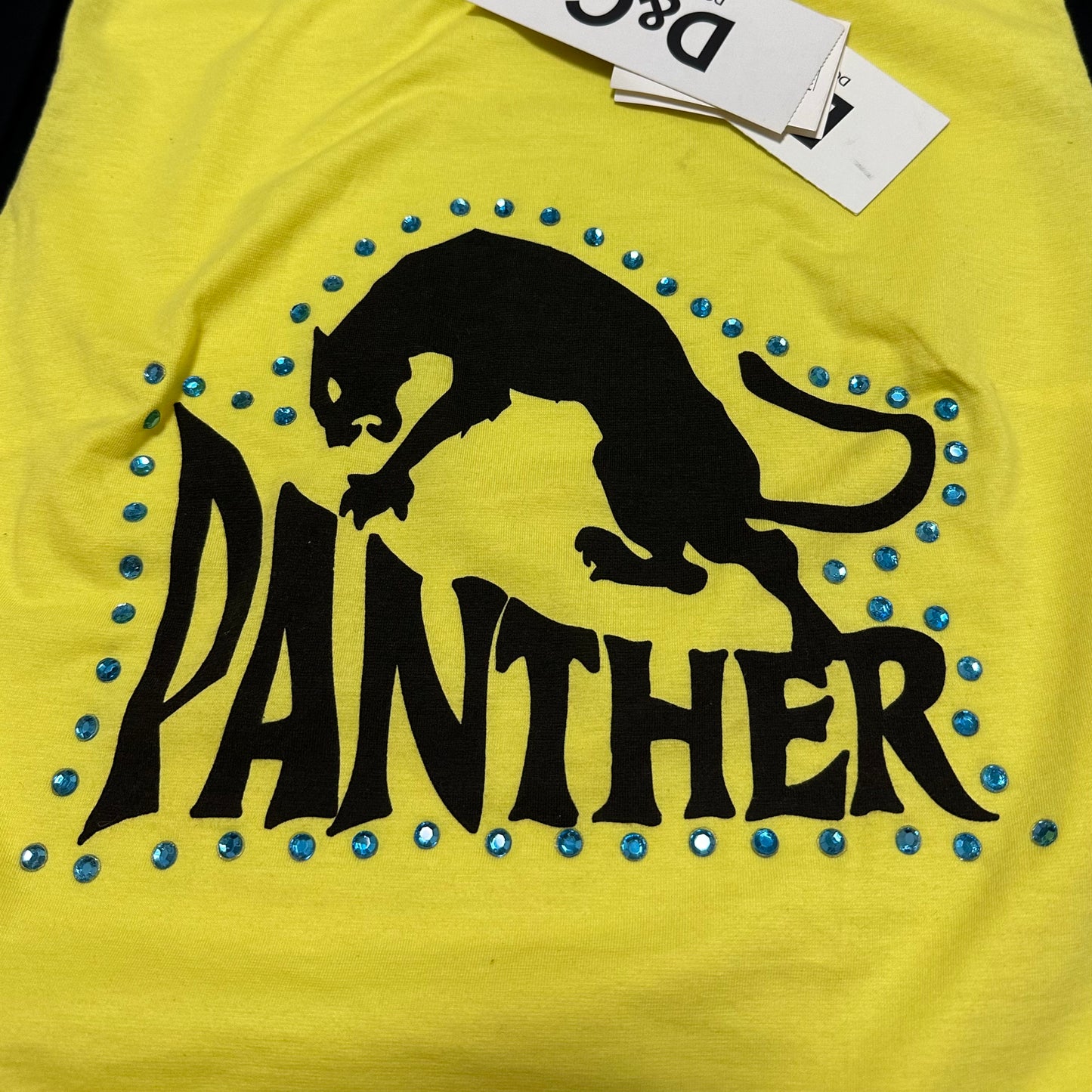 D&G Spring Summer 2002 "Panther" Rhinestone T-Shirt