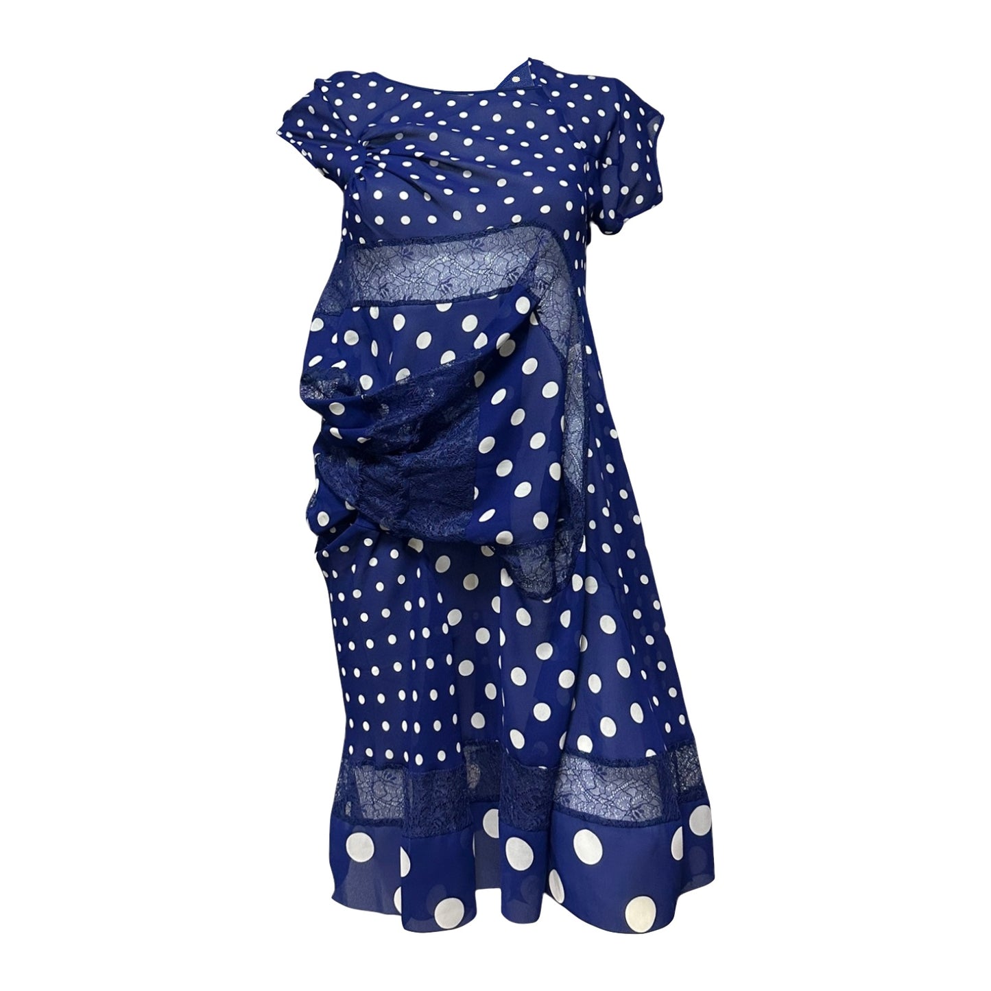 JUNYA WATANABE Spring Summer 2011 Transformation Polka Dot Midi Dress
