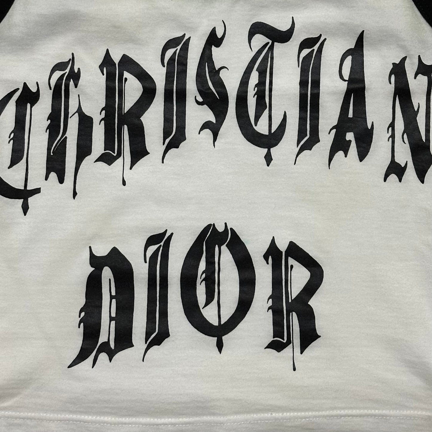 CHRISTIAN DIOR Spring Summer 2002 Gothic Logo Tank Top