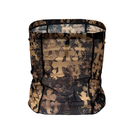 CHROME HEARTS Cross Patch Print Mesh Tube Top