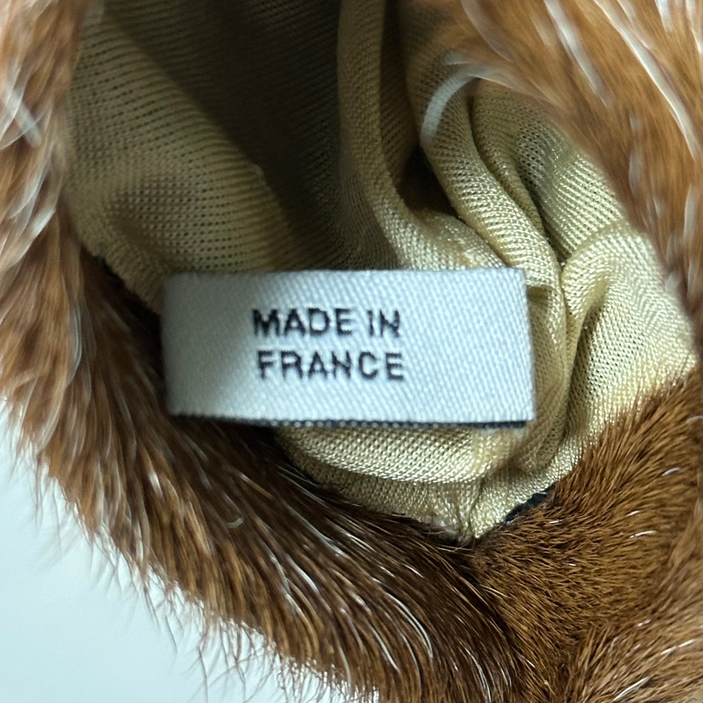 CHRISTIAN DIOR Fur Trim Leather Gloves with Lock and Key Charm