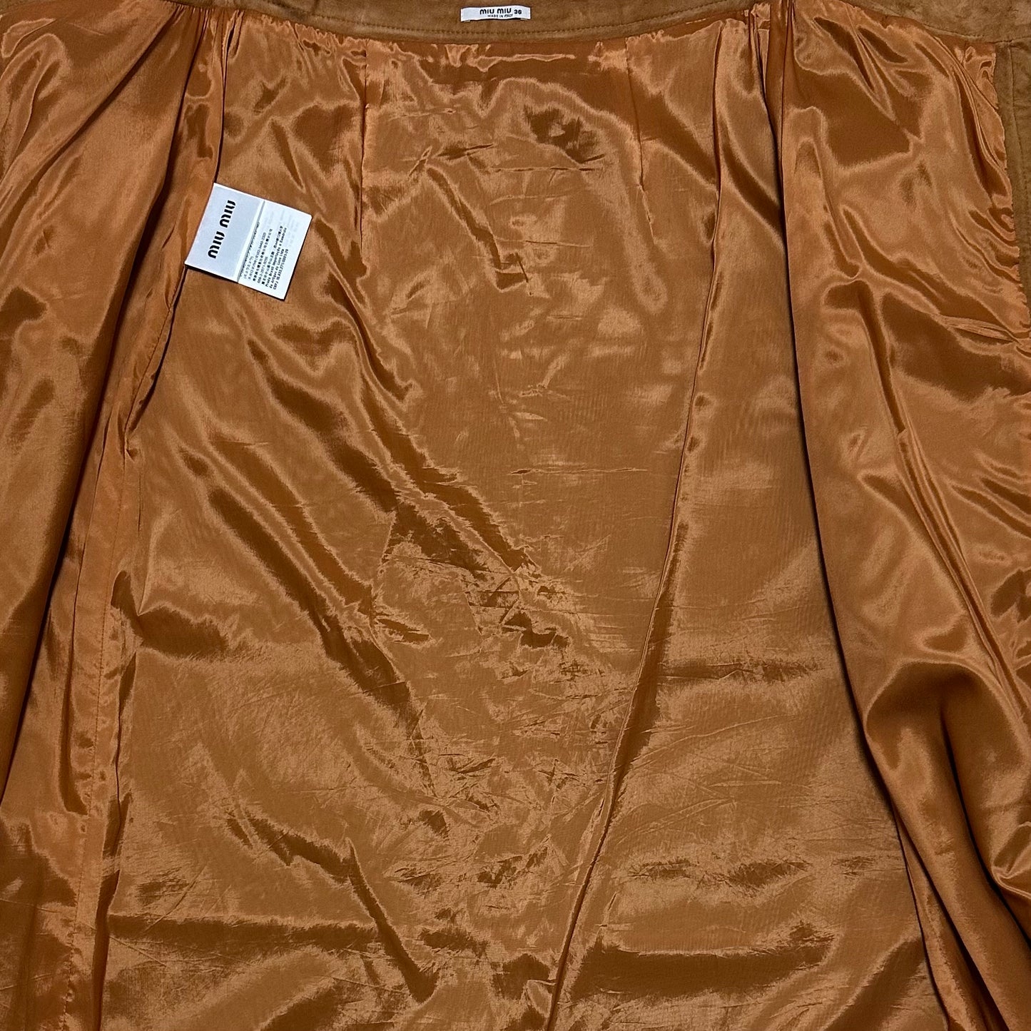 MIU MIU Fall Winter 2018 Studded Suede Midi Skirt
