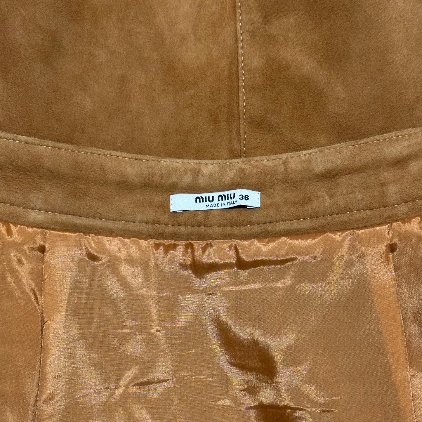 MIU MIU Fall Winter 2018 Studded Suede Midi Skirt
