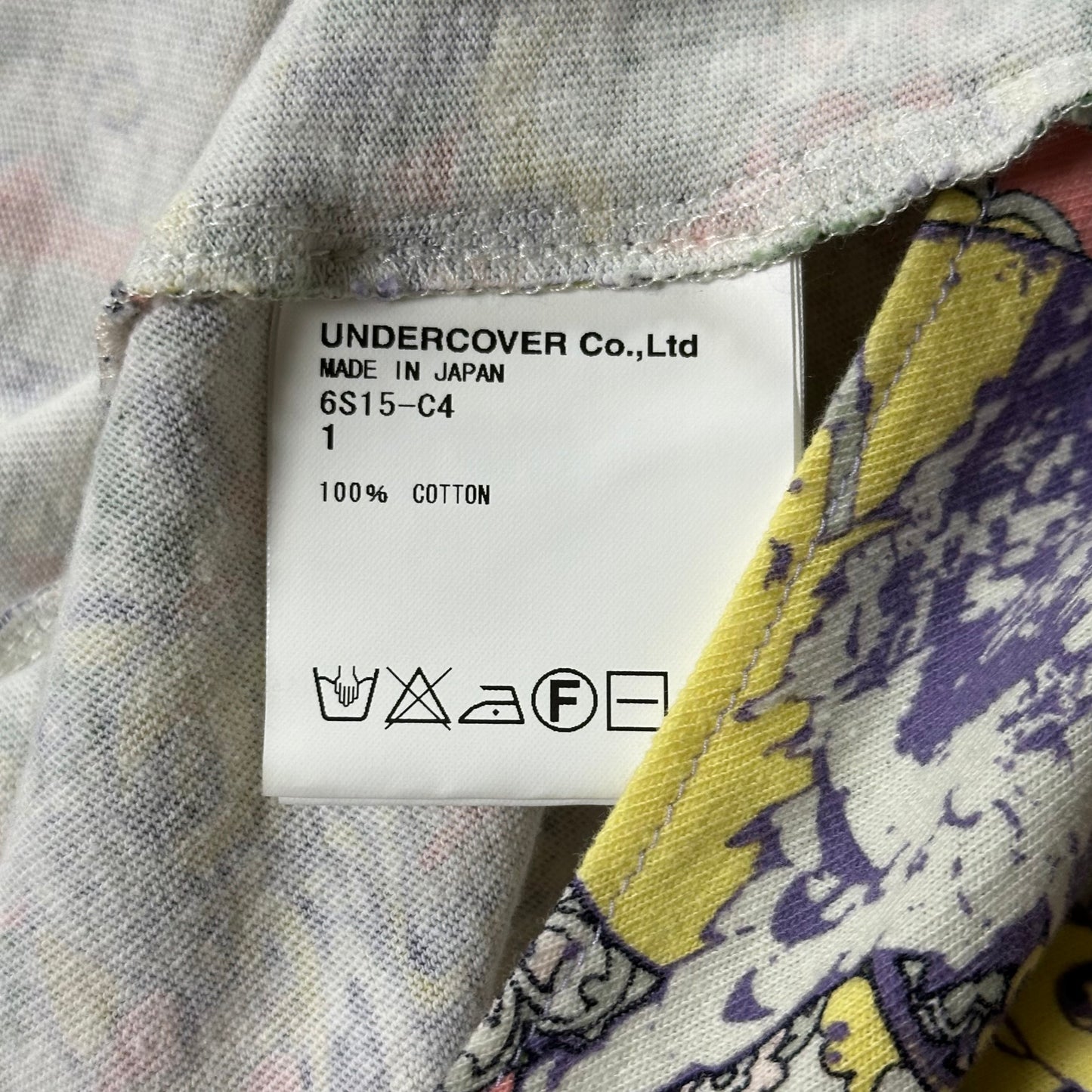 UNDERCOVER Spring Summer 2006 "T" Reconstructed Psychedelic Print T-Shirt Coat