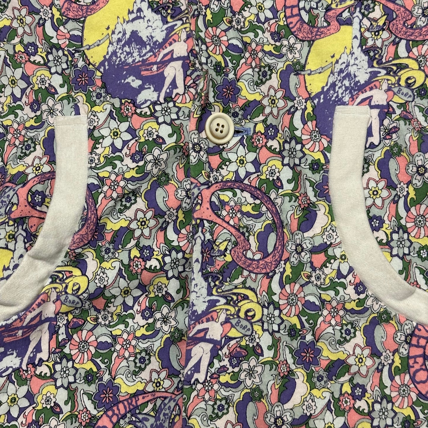 UNDERCOVER Spring Summer 2006 "T" Reconstructed Psychedelic Print T-Shirt Coat