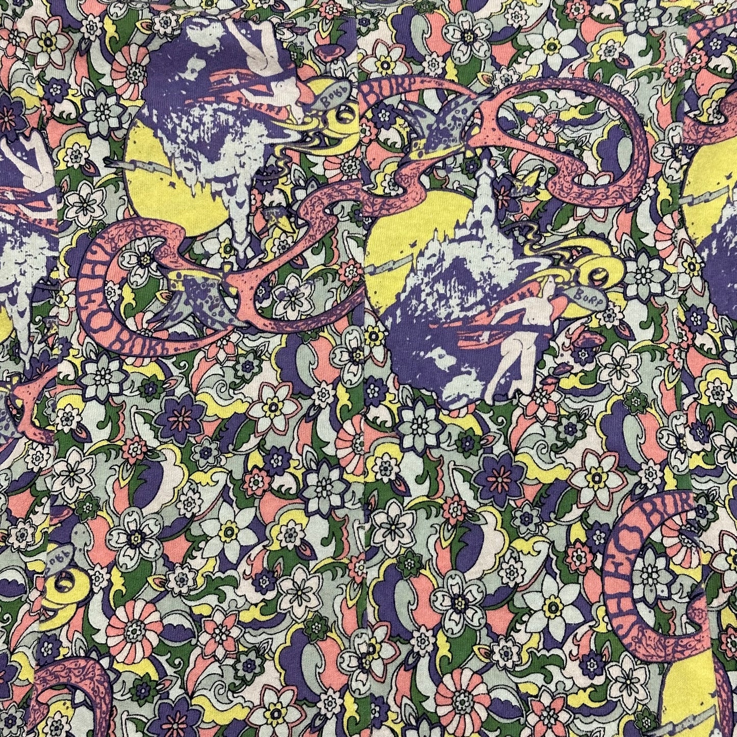 UNDERCOVER Spring Summer 2006 "T" Reconstructed Psychedelic Print T-Shirt Coat