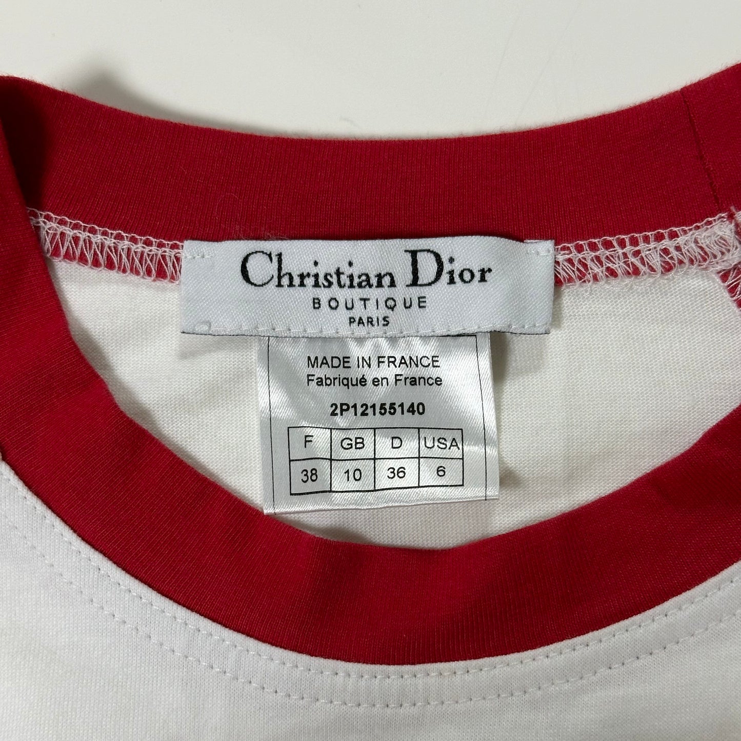CHRISTIAN DIOR Spring Summer 2002 "AddicT" Logo Printed Long Sleeve T-Shirt