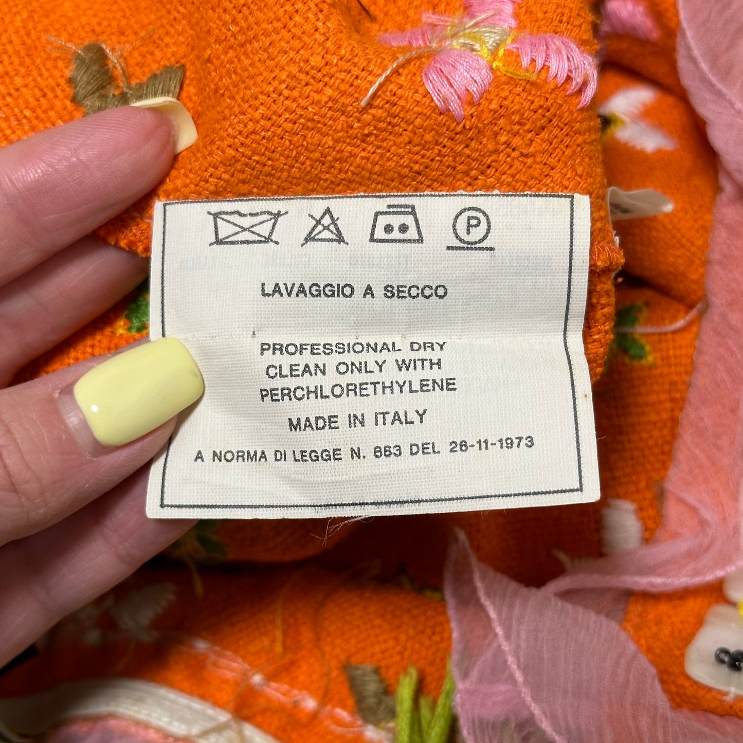 FENDI Spring Summer 2000 Floral Embroidered Fringe Beaded Chiffon Trim Midi Skirt