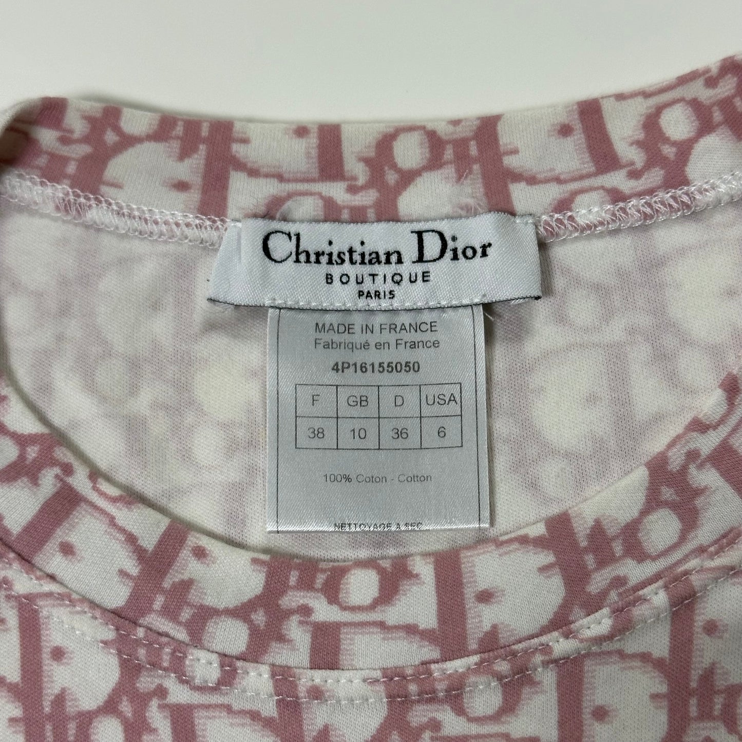 CHRISTIAN DIOR Spring Summer 2004 Pink Trotter T-Shirt