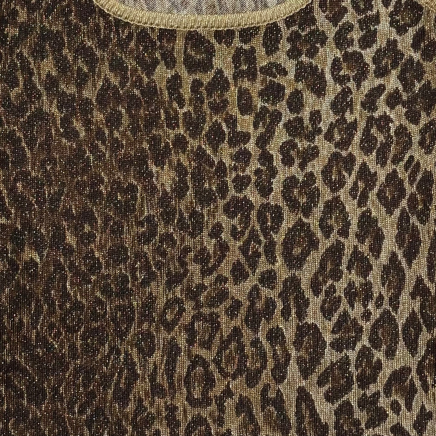 D&G Spring Summer 2001 Leopard Print Knit Tank Top