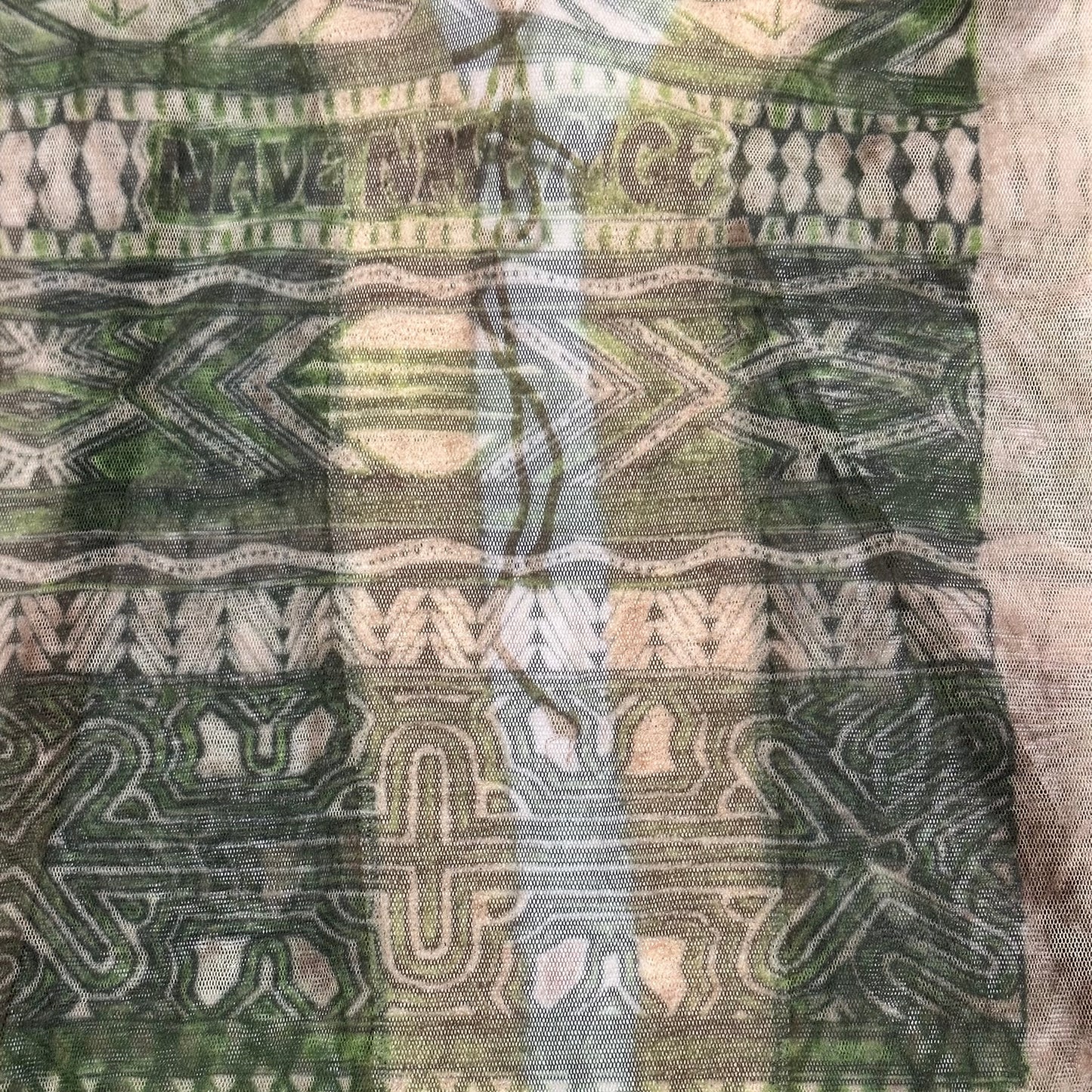 JEAN PAUL GAULTIER Painting Gauguin Mesh Cardigan