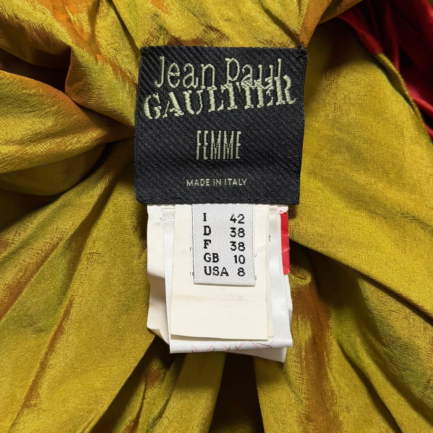 JEAN PAUL GAULTIER Spring Summer 2001 Taffeta Panel Dress