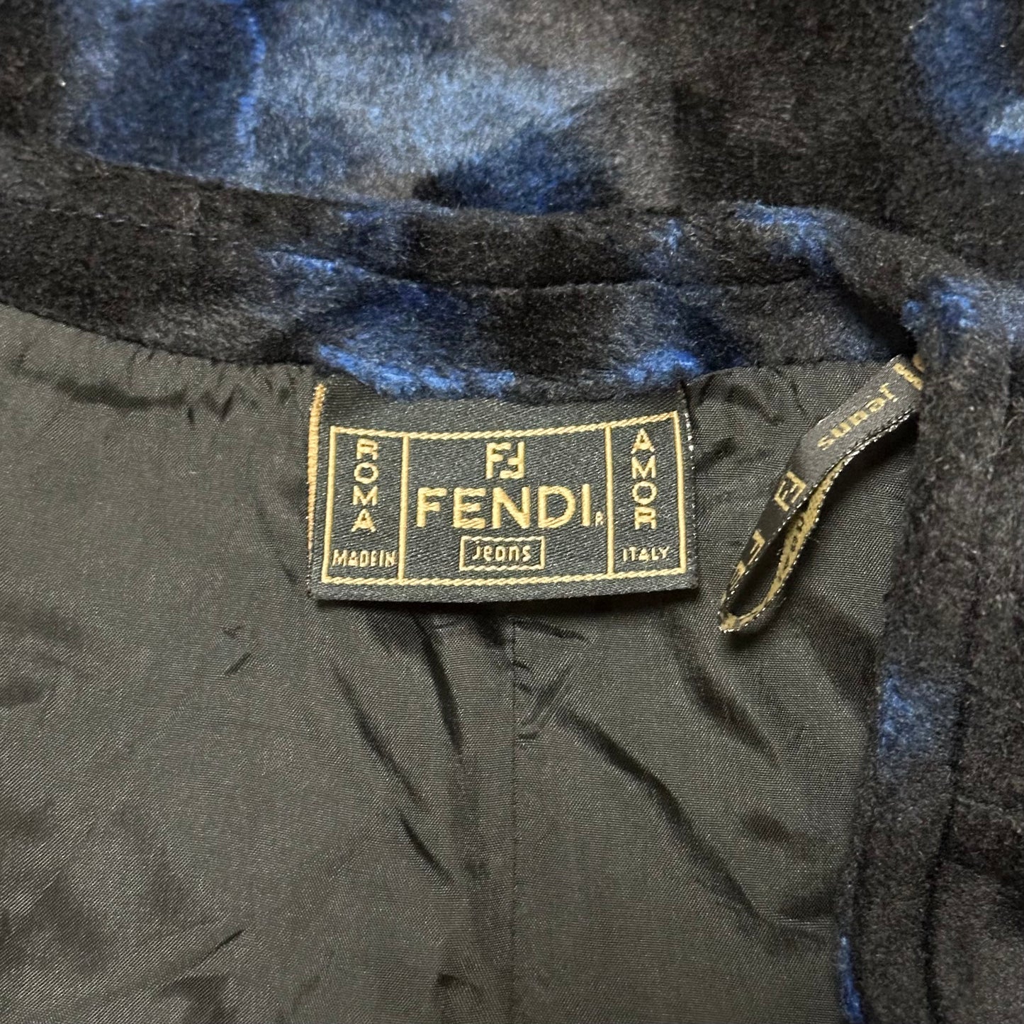 FENDI Fall Winter 1999 Velour Mini Skirt