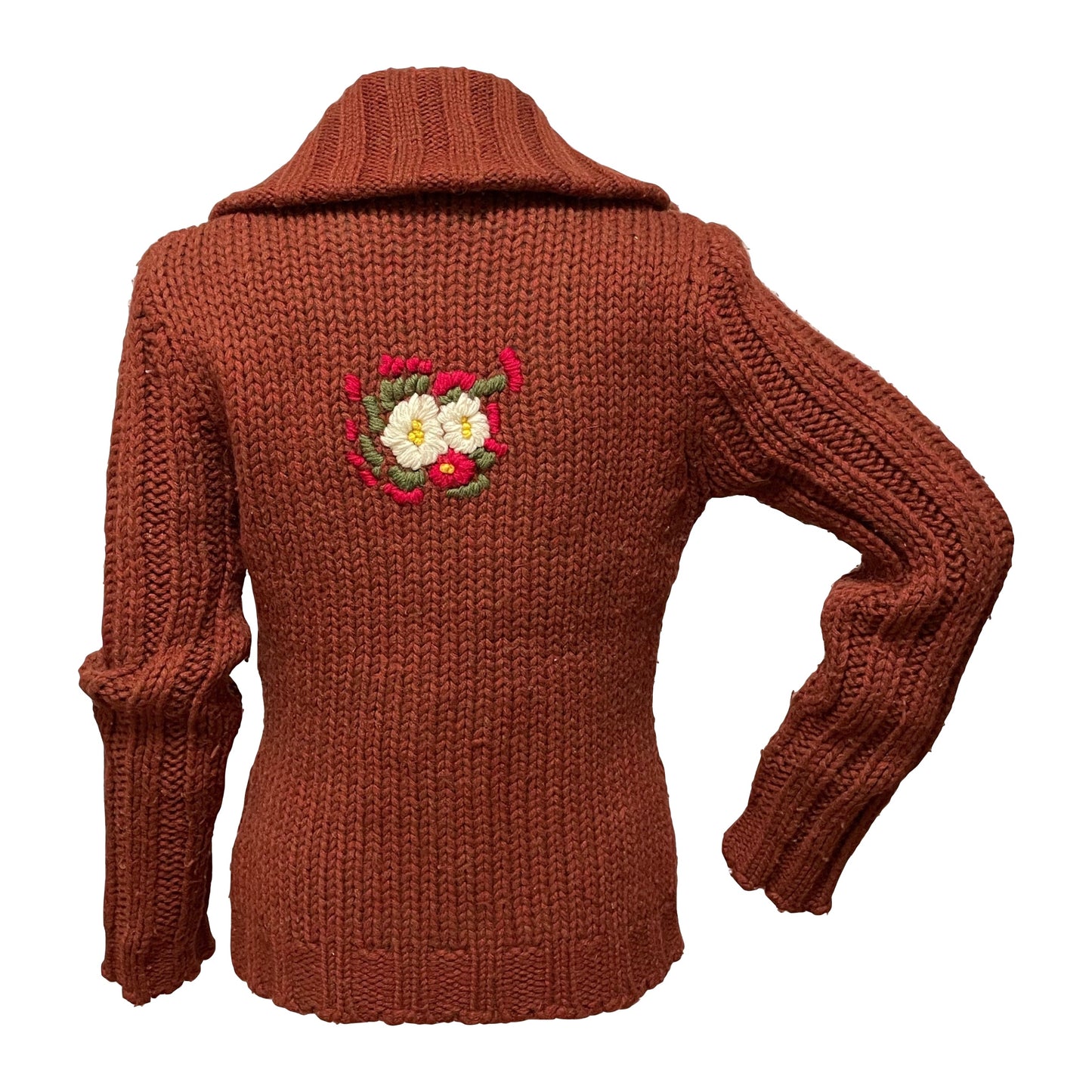 D&G Fall Winter 2002 Embroidered Floral Knit Cardigan