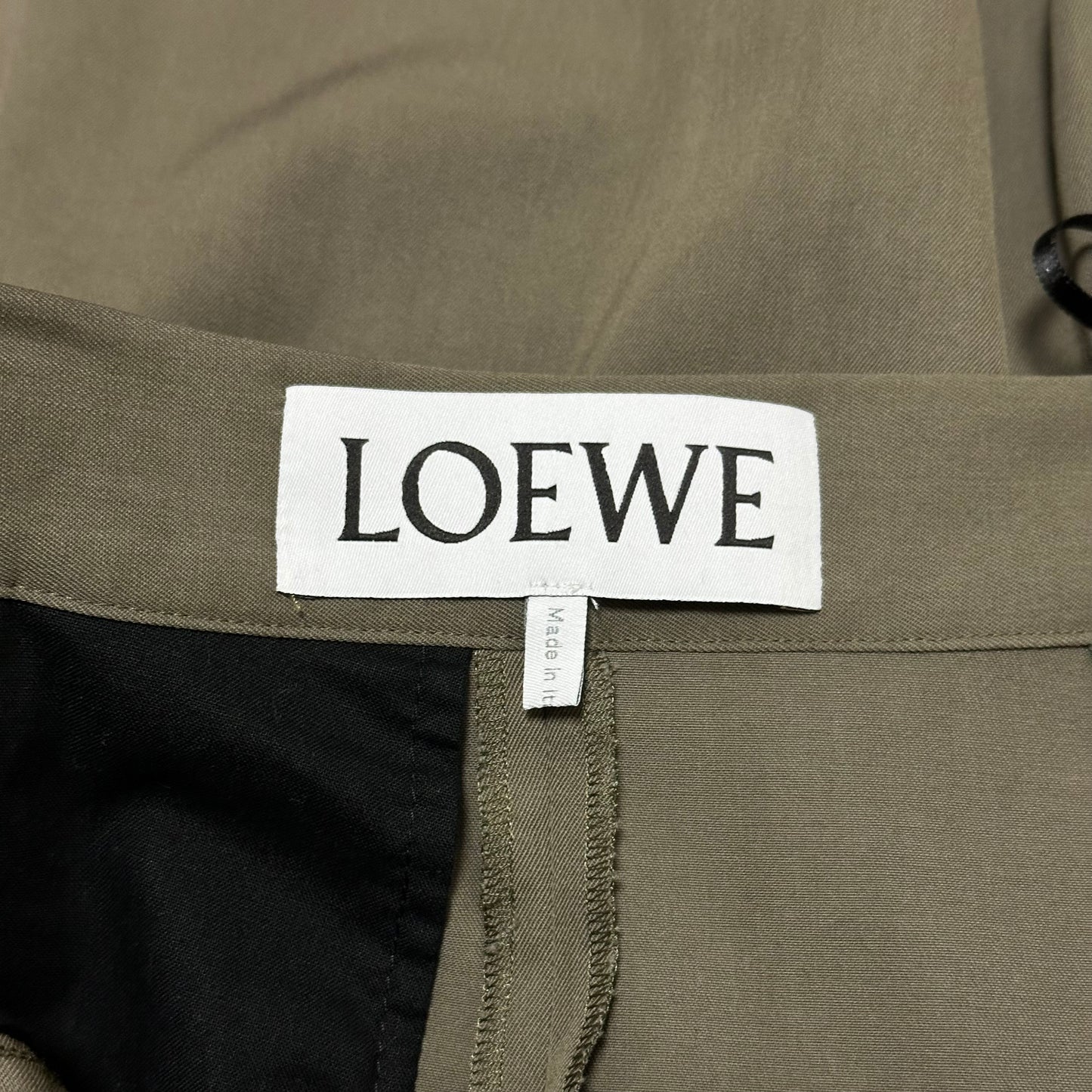 LOEWE Spring Summer 2020 High Rise Twill Culotte Trousers