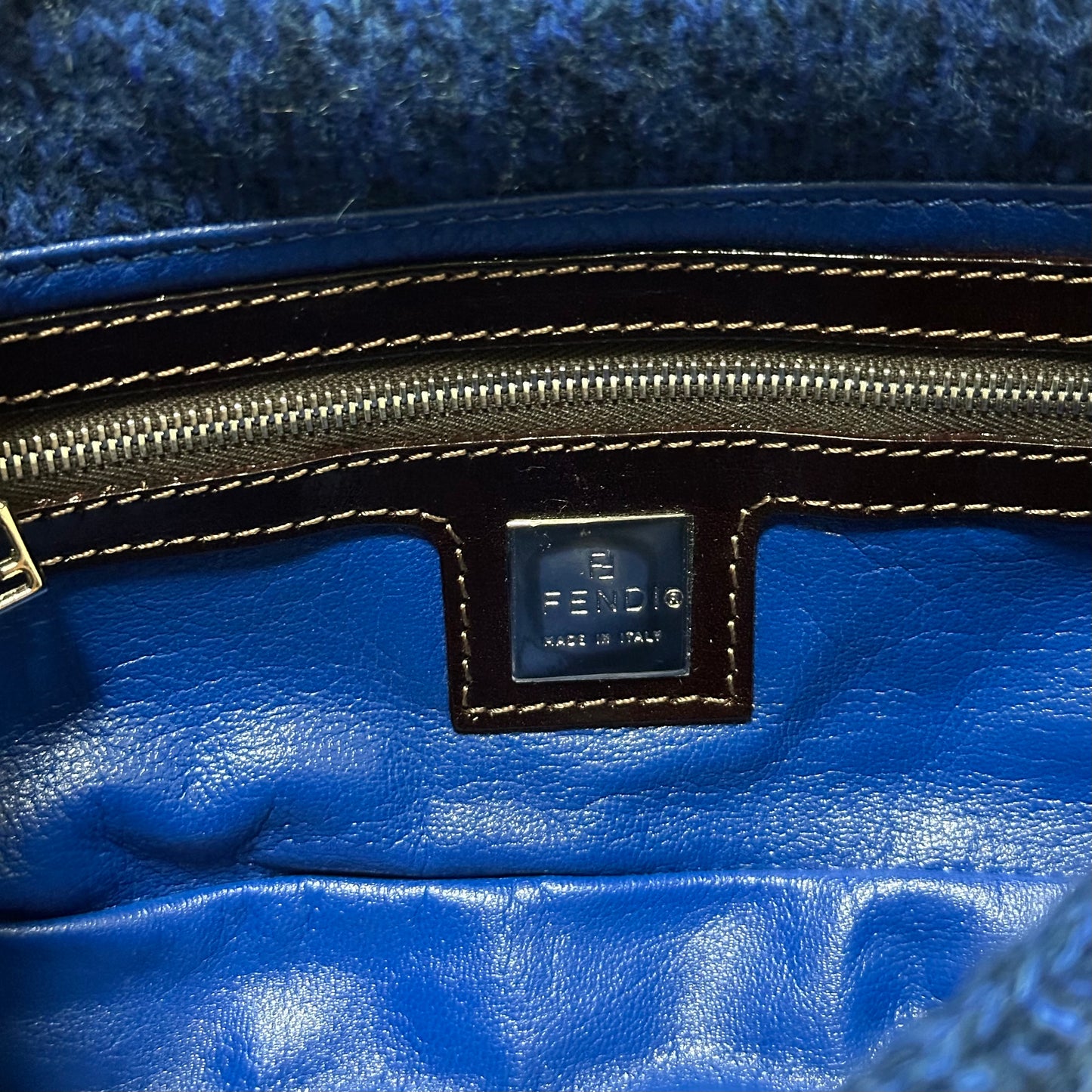 FENDI Knit Baguette Bag