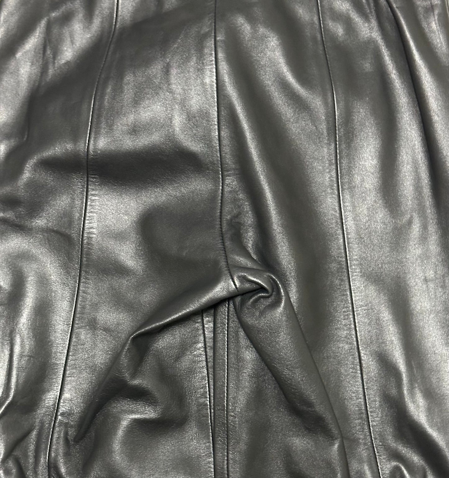 LOEWE Vintage Lamb Leather Straight Leg Pants