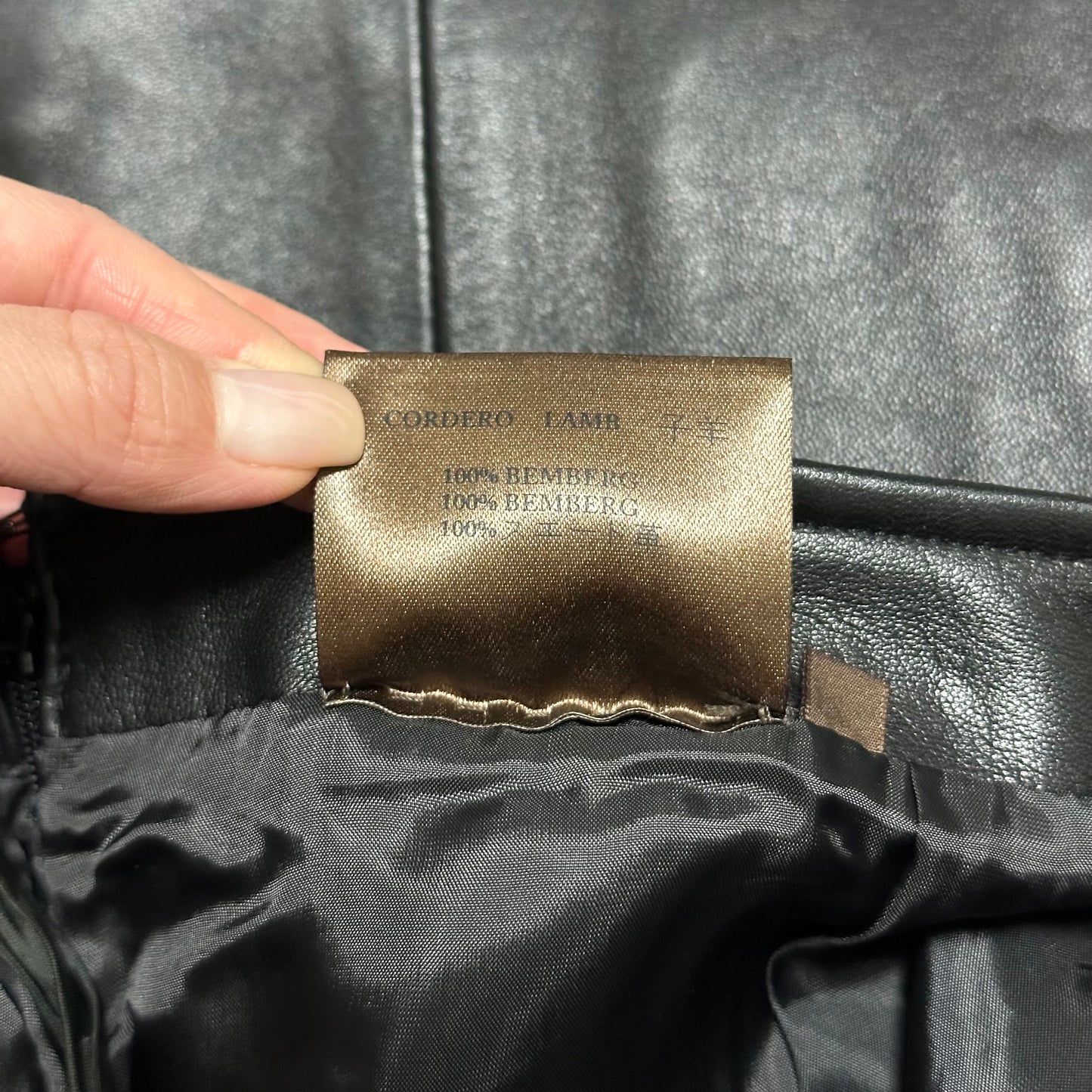 LOEWE Vintage Lamb Leather Straight Leg Pants
