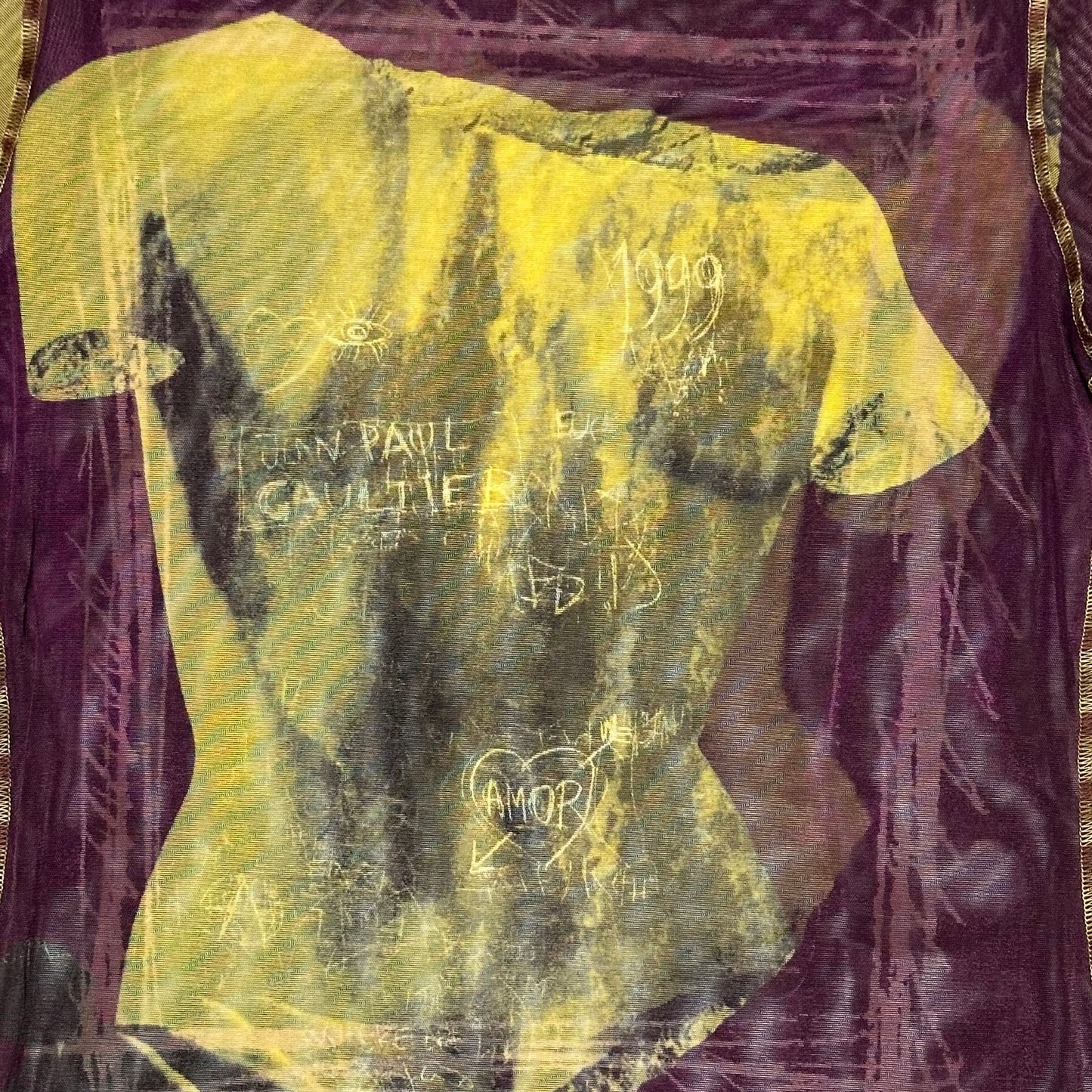 JEAN PAUL GAULTIER Spring Summer 1999 Venus De Milo Mesh T-Shirt