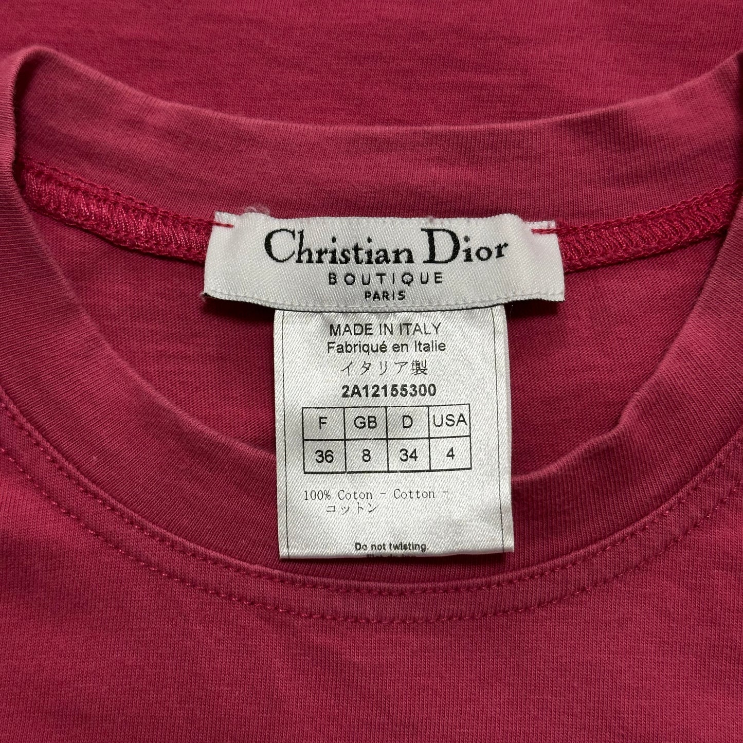 CHRISTIAN DIOR Fall Winter 2002 "J'ADORE DIOR" Tank Top