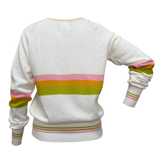 CHRISTIAN DIOR Spring Summer 2004 Perforated V-Neck Knit Sweater