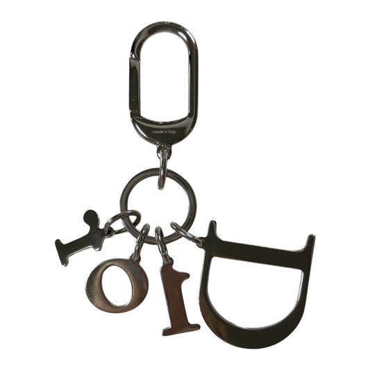 CHRISTIAN DIOR Vintage Pavé Crystal Dior Logo Bag Charm Key Chain