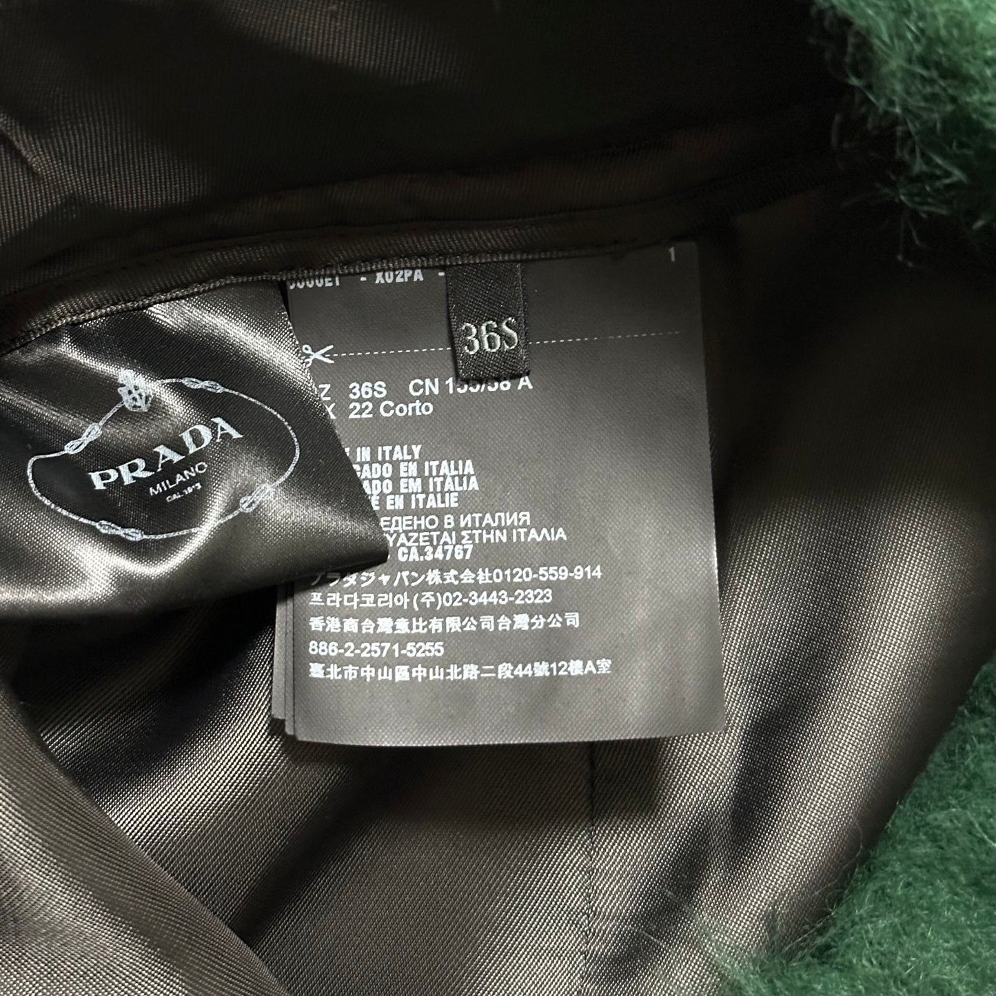 PRADA Fall Winter 2017 Alpaca Hair Fluted Midi Skirt